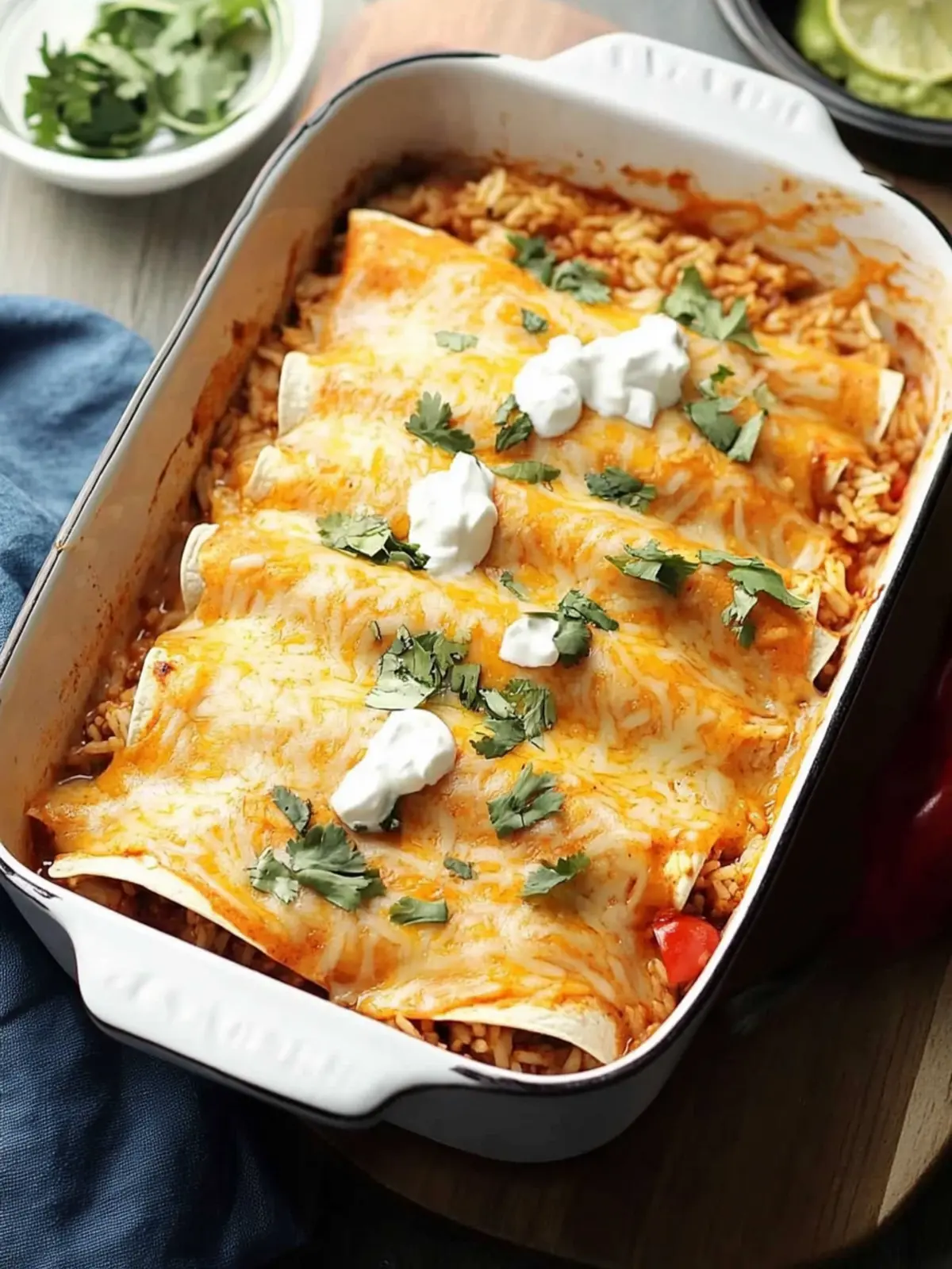 Beef and Rice Enchiladas: A Cozy Homemade Delight 3 Beef and Rice Enchiladas