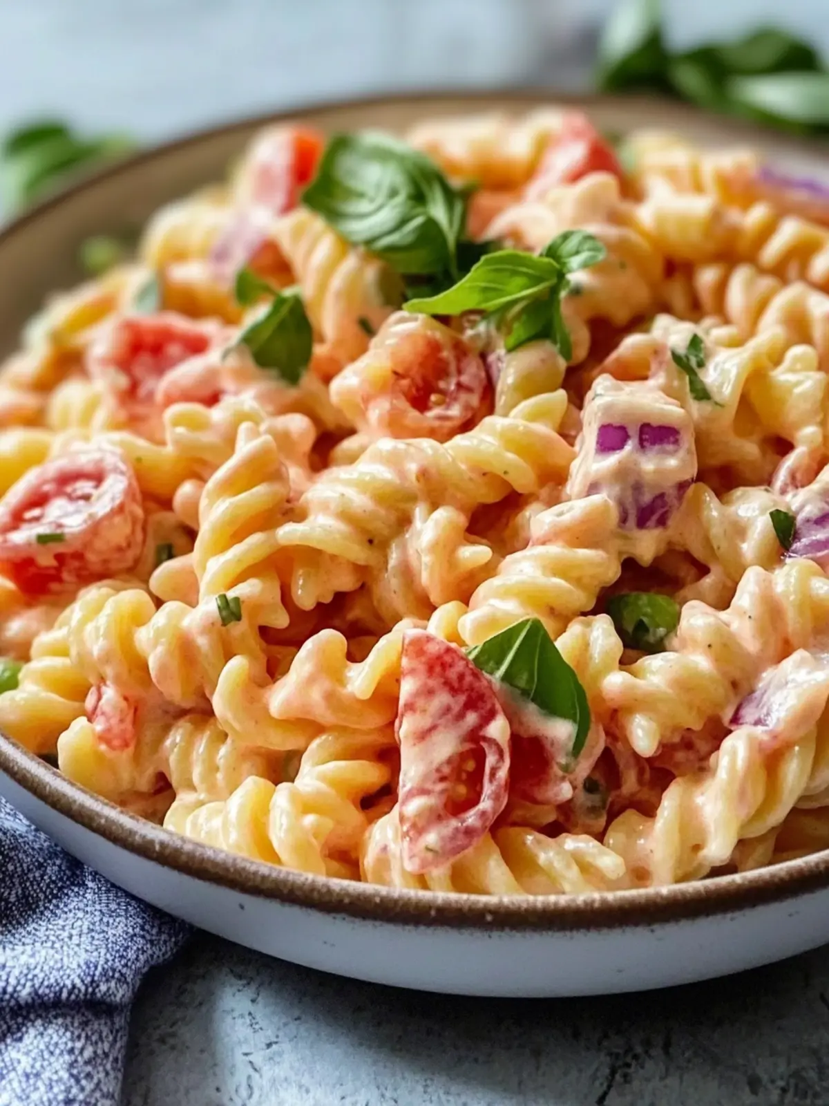 Creamy Pink Cadillac Pasta Salad for Your Perfect Picnic 2 Pink Cadillac Pasta Salad