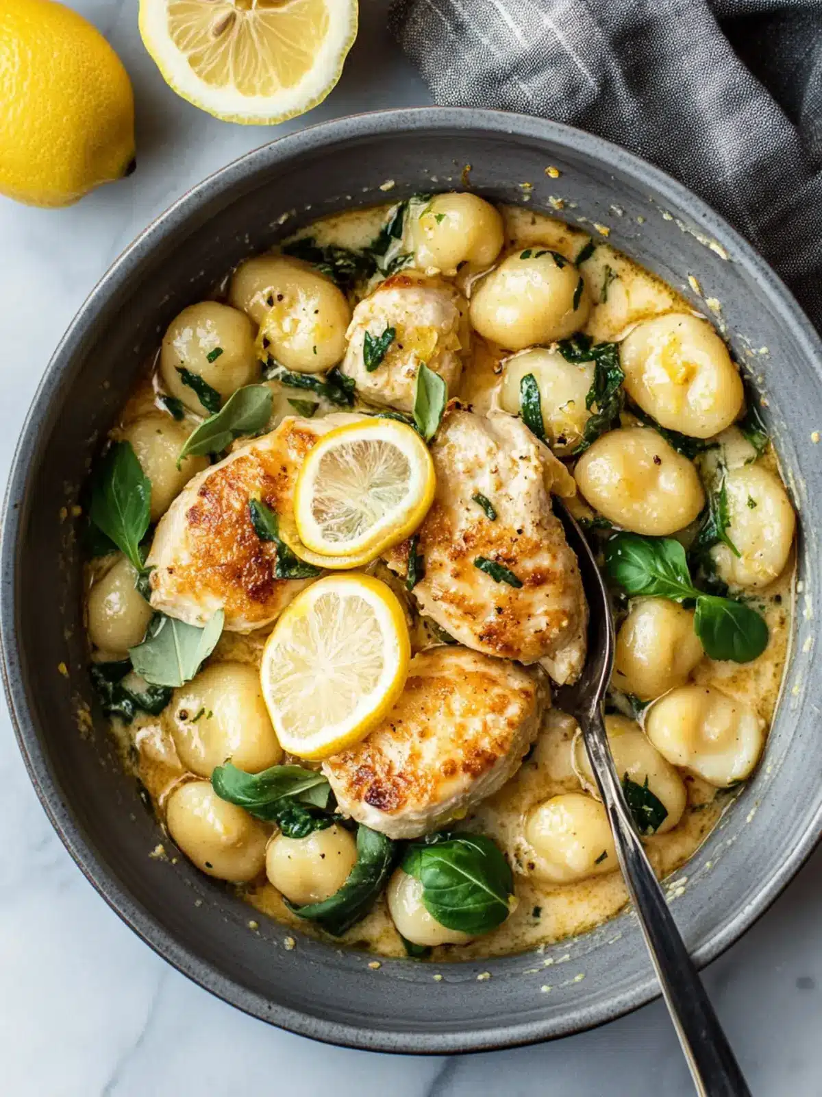 Zesty Lemon Chicken Gnocchi: One-Pan Wonder Ready in 30 Minutes 3 Lemon Chicken Gnocchi