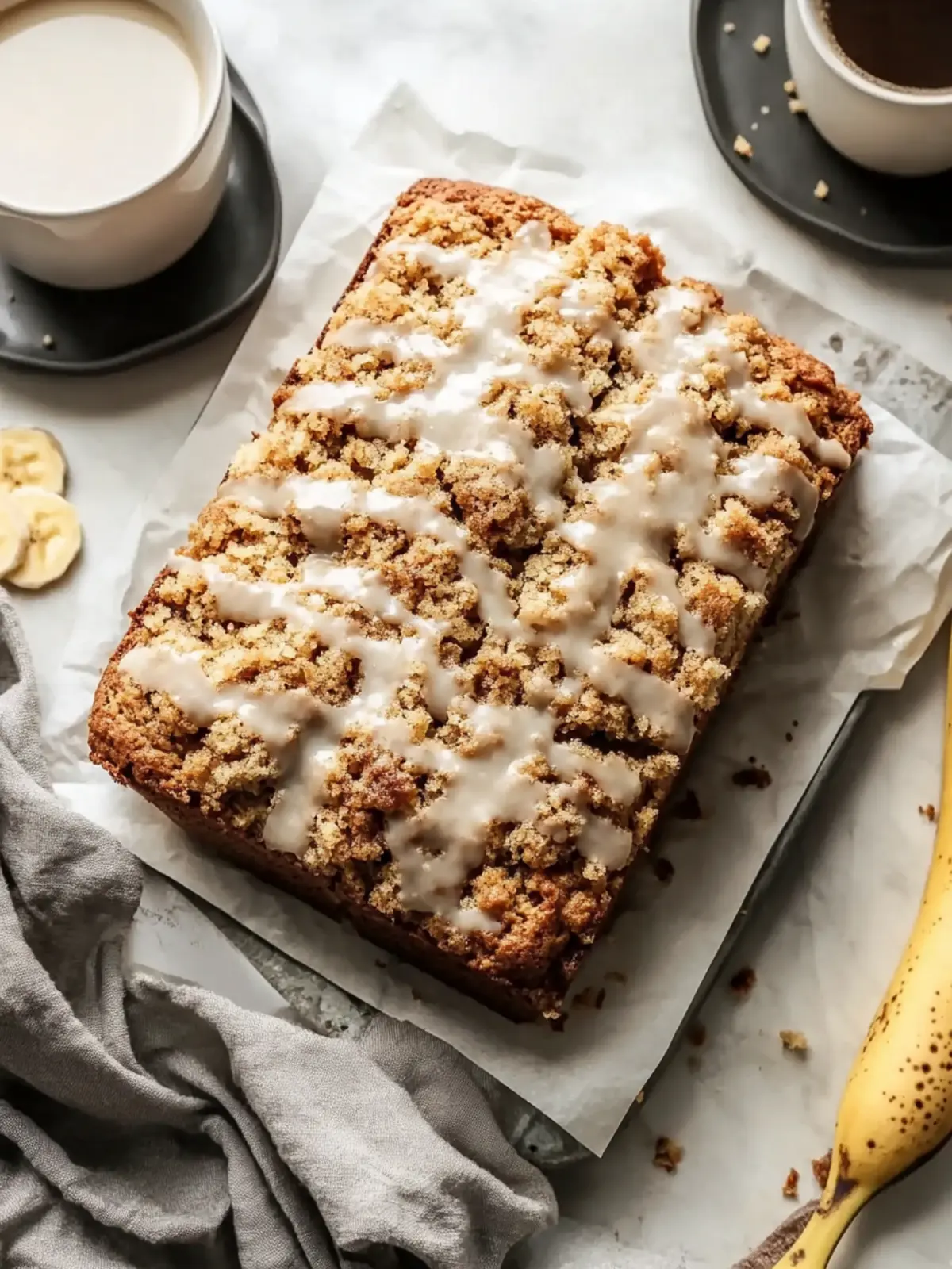 Heavenly Coffee Cake Banana Bread with Crunchy Streusel Topping 4 Coffee Cake Banana Bread