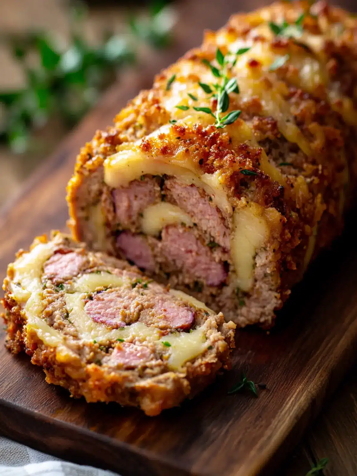 Chicken Cordon Bleu Meatloaf: Comfort Food with a Twist 2 Chicken Cordon Bleu Meatloaf
