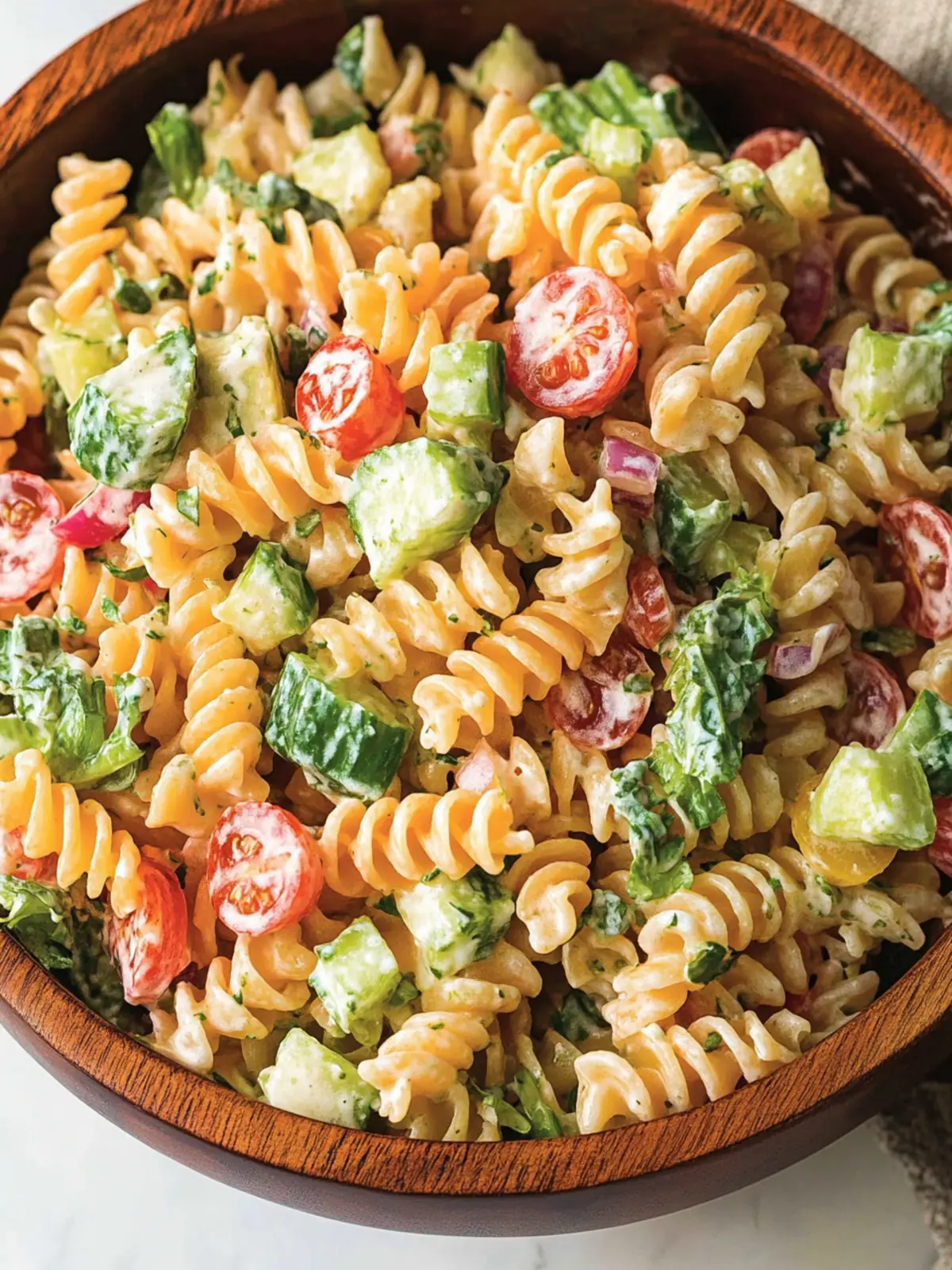 Delicious Ranch Pasta Salad You’ll Want at Every BBQ 2 Ranch Pasta Salad