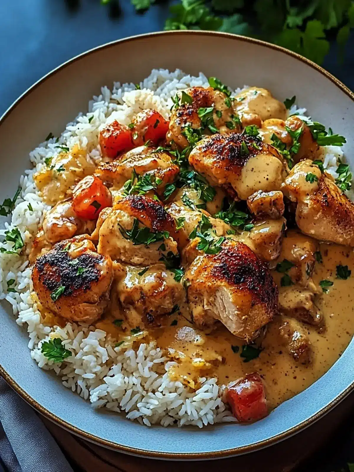 Smothered Chicken and Rice: A Comforting Family Favorite 2 Smothered Chicken and Rice