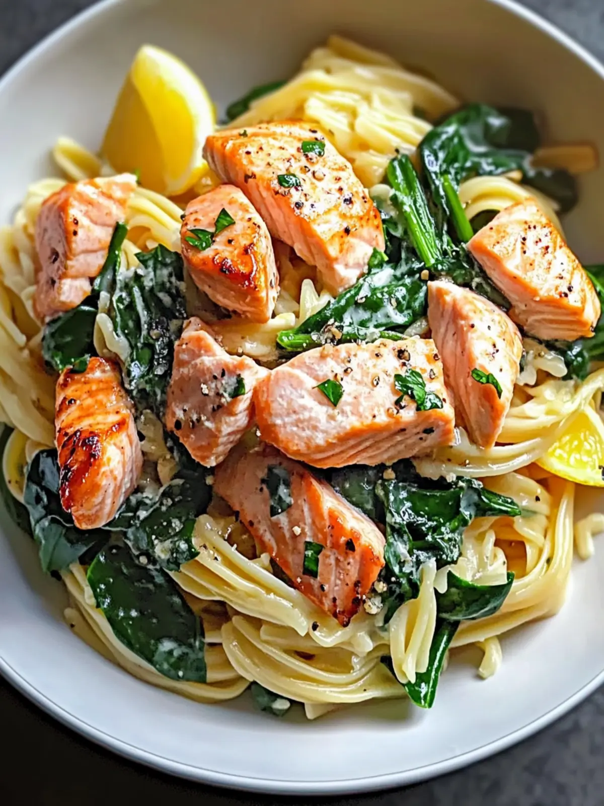 Nutritious Salmon Spinach Pasta Dish for Quick Dinner Bliss 5 Salmon Spinach Pasta Dish