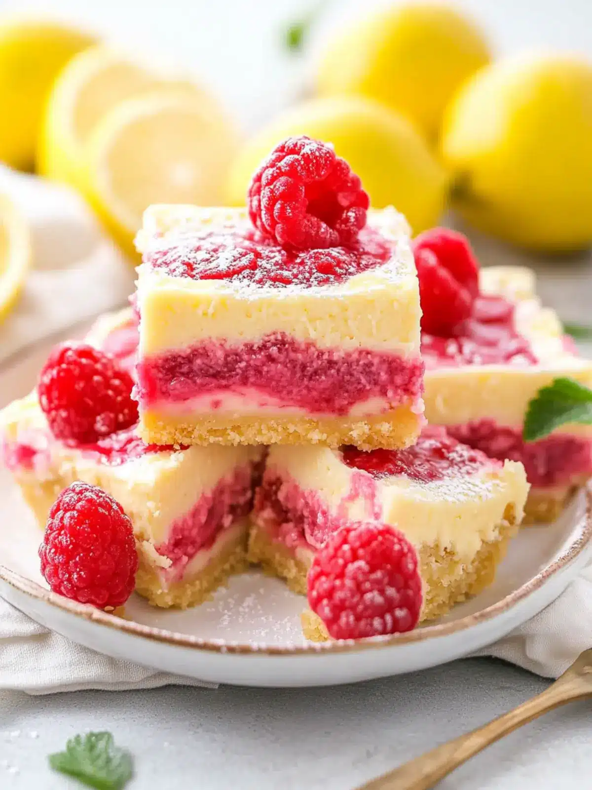 Delight in Raspberry Lemon Cheesecake Bars Made Easy 3 Raspberry Lemon Cheesecake Bars