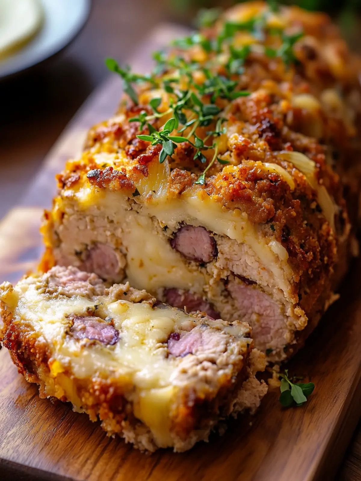 Chicken Cordon Bleu Meatloaf: Comfort Food with a Twist 3 Chicken Cordon Bleu Meatloaf