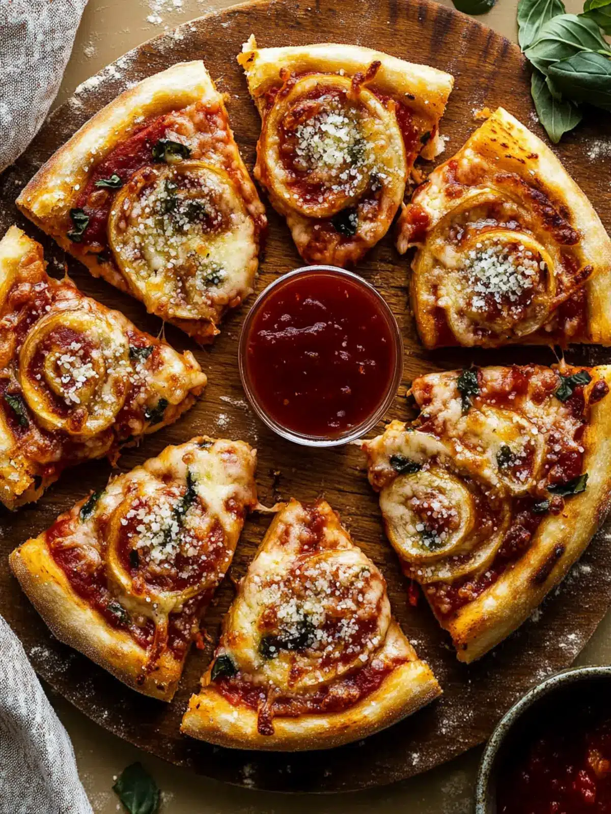 Delicious Pizza Wheels: Easy, Customizable Appetizer! 4 Pizza Wheels