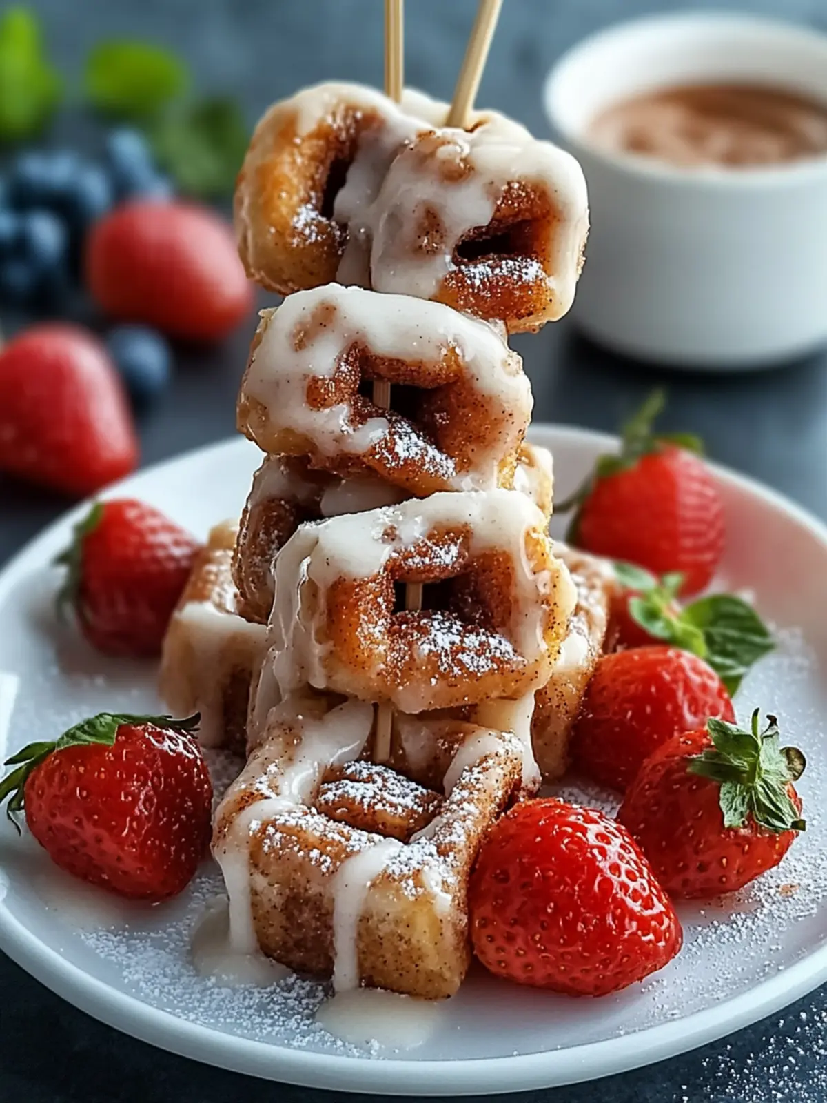 Cinnamon Roll Breakfast Skewers: A Fun Family Treat! 4 Cinnamon Roll Breakfast Skewers