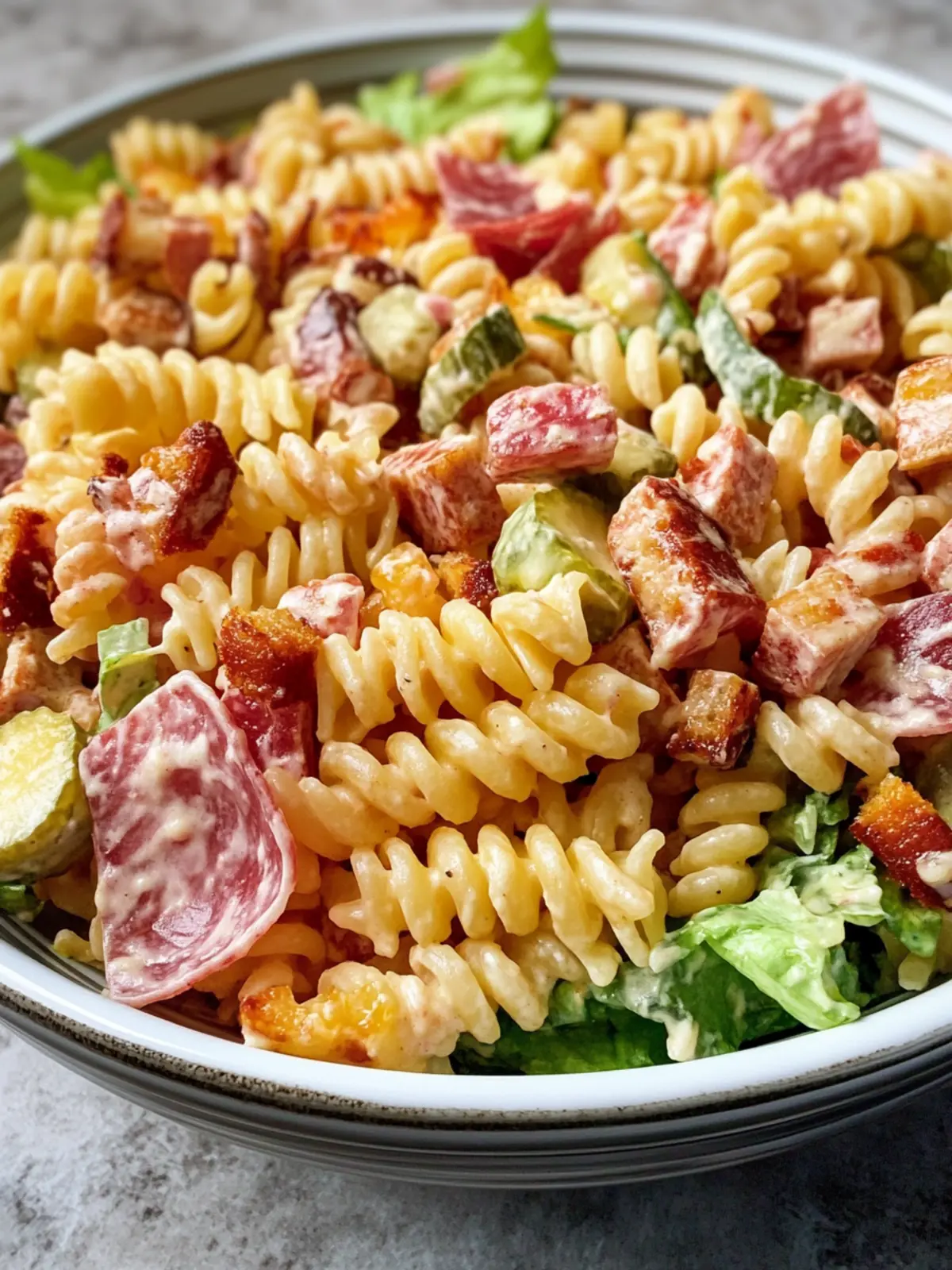 Savory Club Sandwich Pasta Salad That Everyone Will Love 4 Club Sandwich Pasta Salad