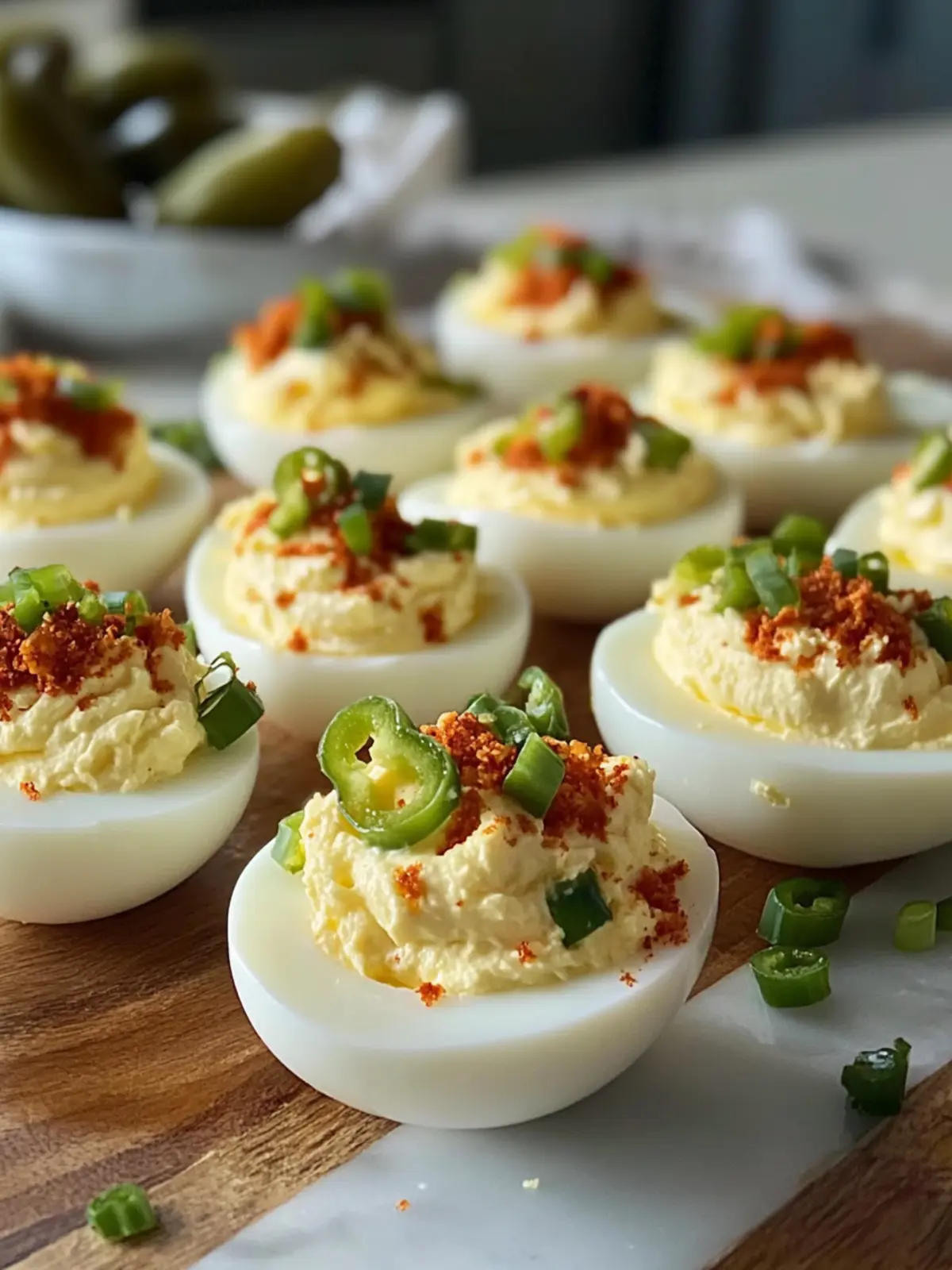 Loaded Jalapeño Popper Deviled Eggs That Will Wow Your Guests 2 Loaded Jalapeño Popper Deviled Eggs