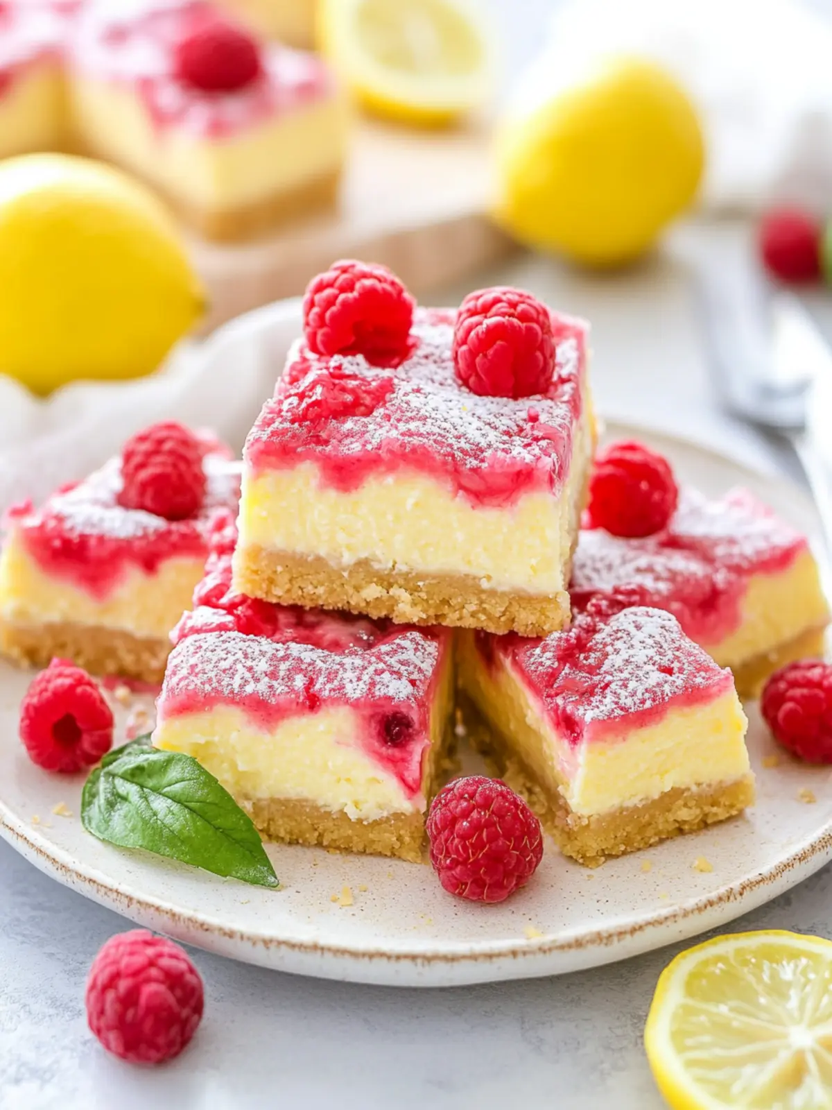 Delight in Raspberry Lemon Cheesecake Bars Made Easy 4 Raspberry Lemon Cheesecake Bars