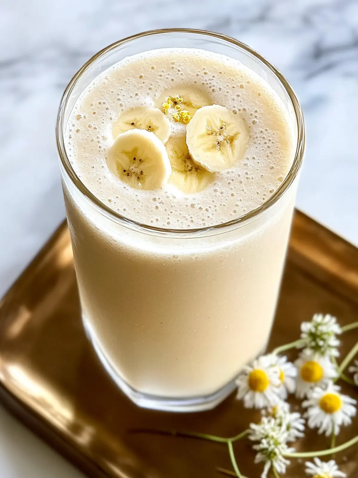 Calm Your Day with a Creamy Banana Chamomile Tea Smoothie 2 Banana Chamomile Tea Smoothie