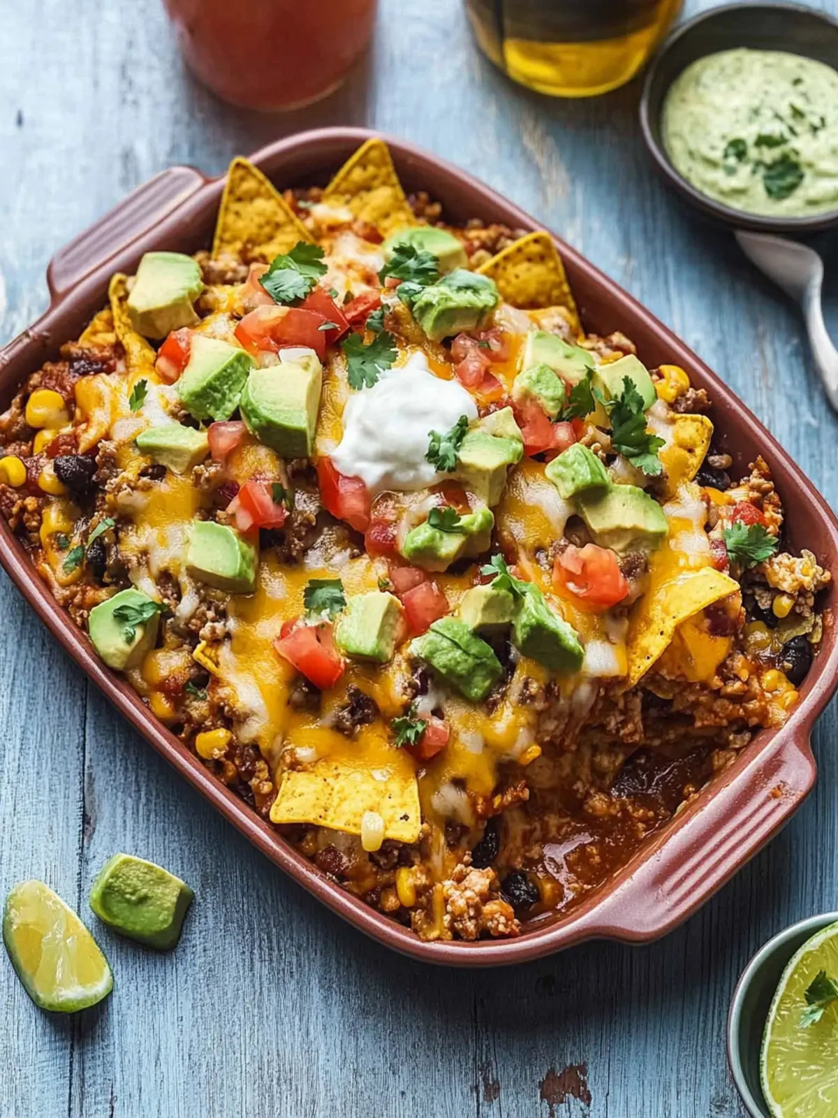 Satisfy Your Cravings with Easy Nacho Casserole Delight 3 Nacho Casserole