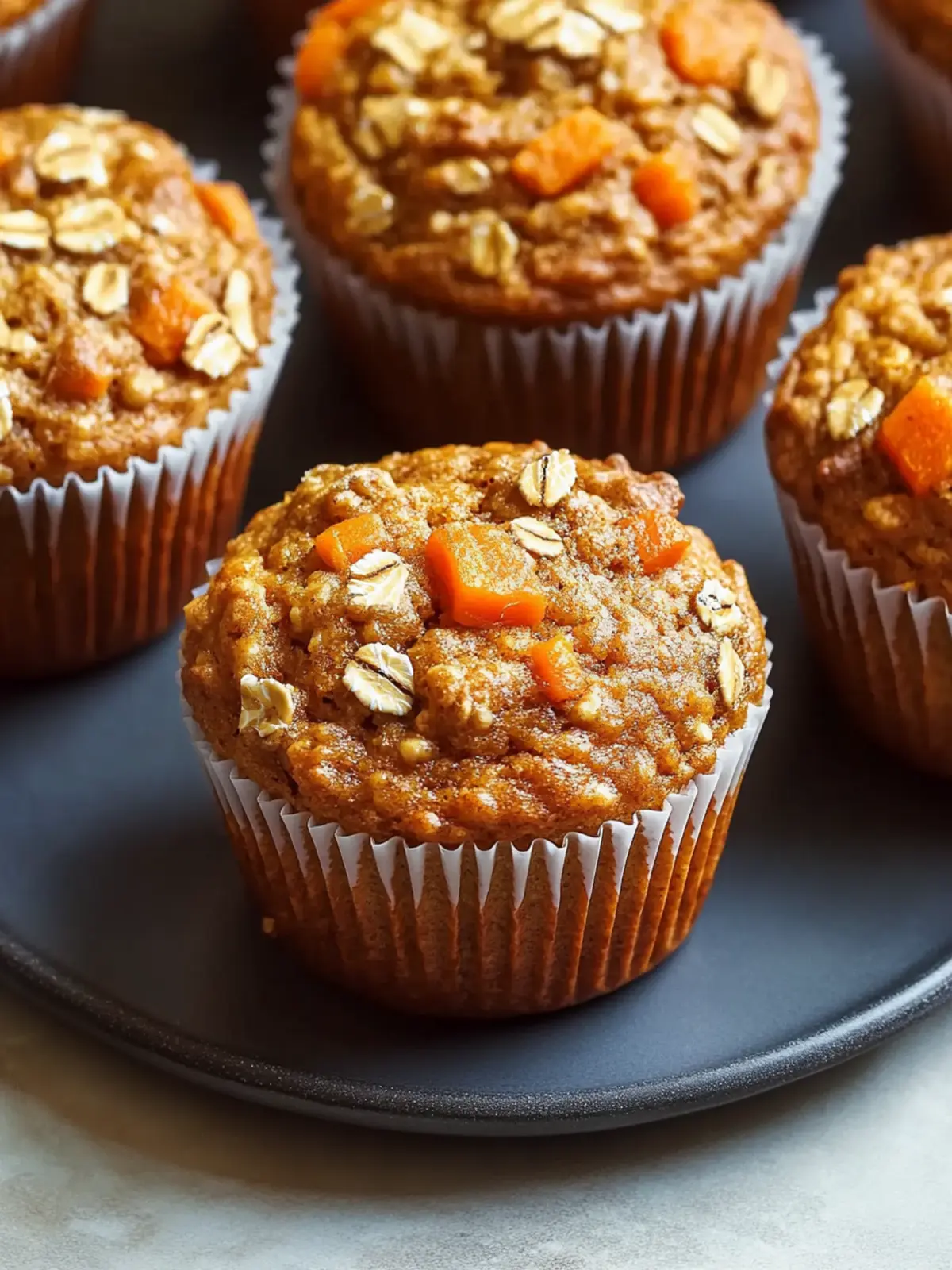 Carrot Oatmeal Muffins: Wholesome Flavor in One Bowl 4 Carrot Oatmeal Muffins