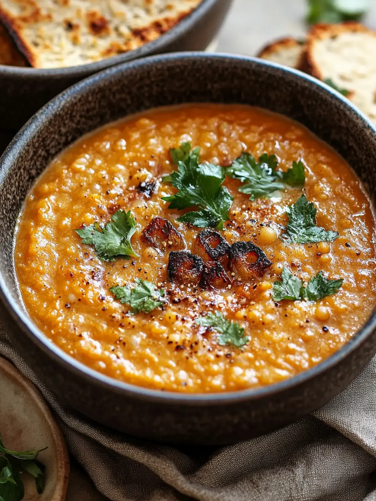Savor the Comfort of Caramelized Onion Red Lentil Soup 2 Caramelized Onion Red Lentil Soup