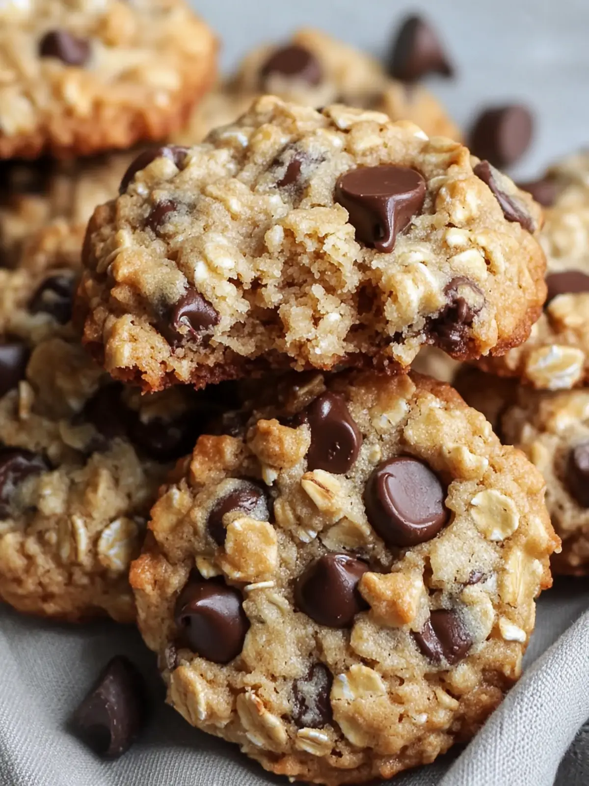 Thick Chewy Oatmeal Chocolate Chip Cookies with Pecans 2 Oatmeal Chocolate Chip Cookies