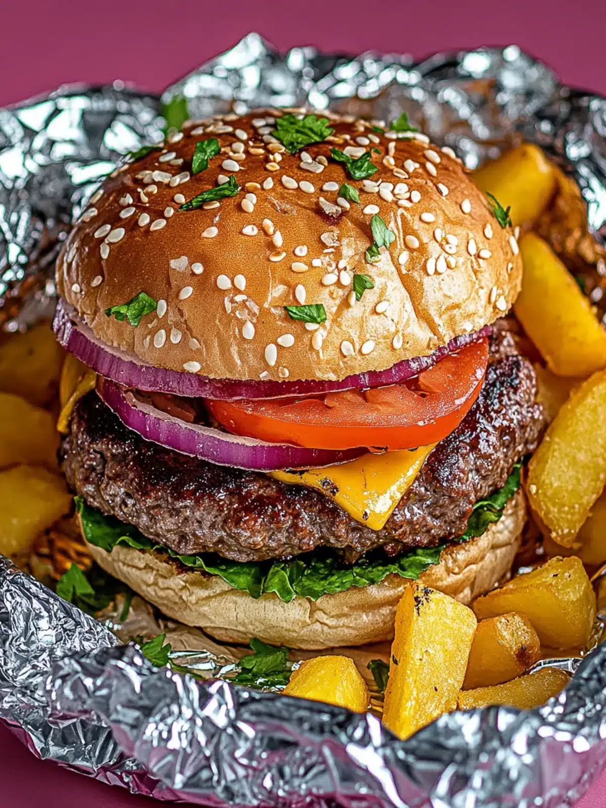 Savory Burger Dinner Foil Packets for Easy Weeknight Wins 2 Burger Dinner Foil Packets