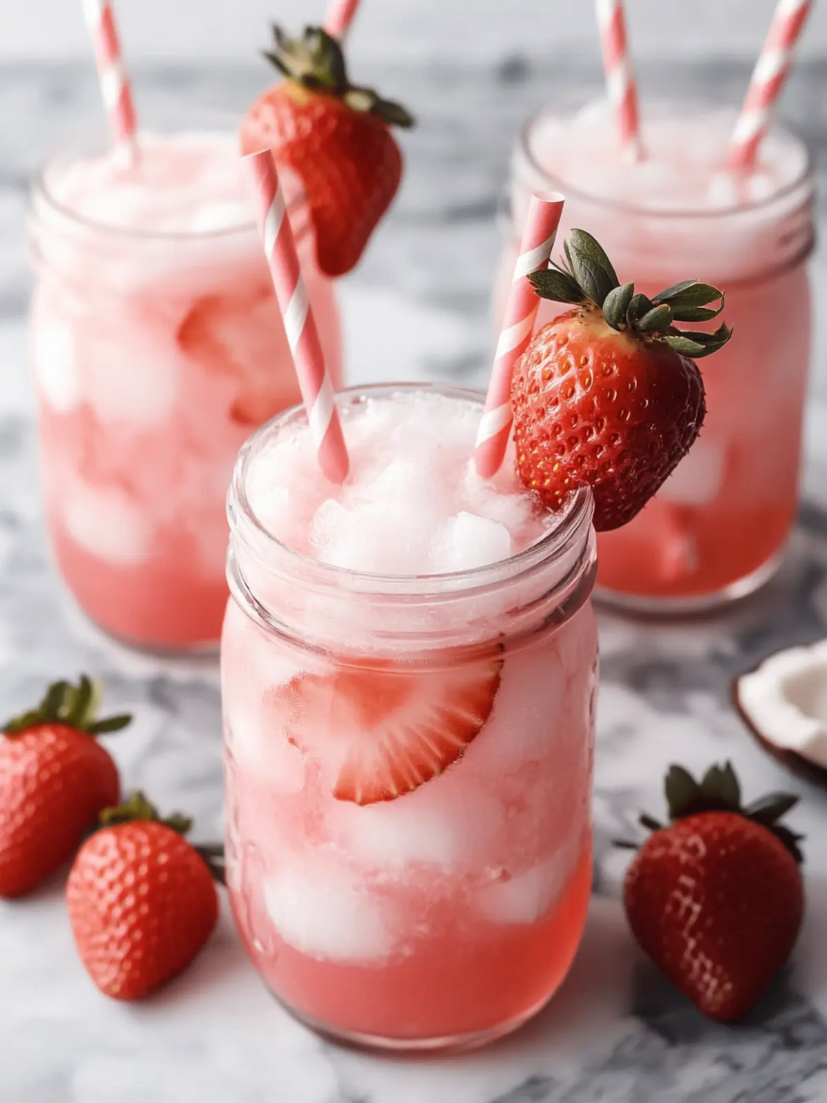 Coconut Strawberry Refresher: Your Tropical Drink Adventure 2 Coconut Strawberry Refresher