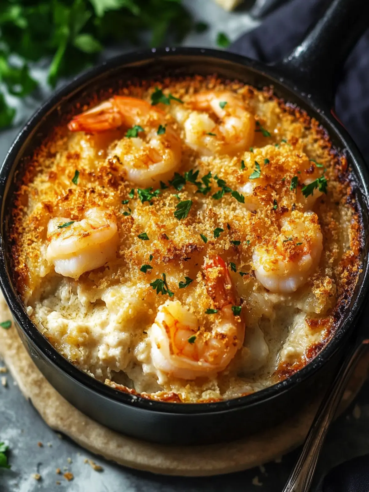 Delicious Shrimp Casserole with a Crunchy Topping Twist 4 Shrimp Casserole