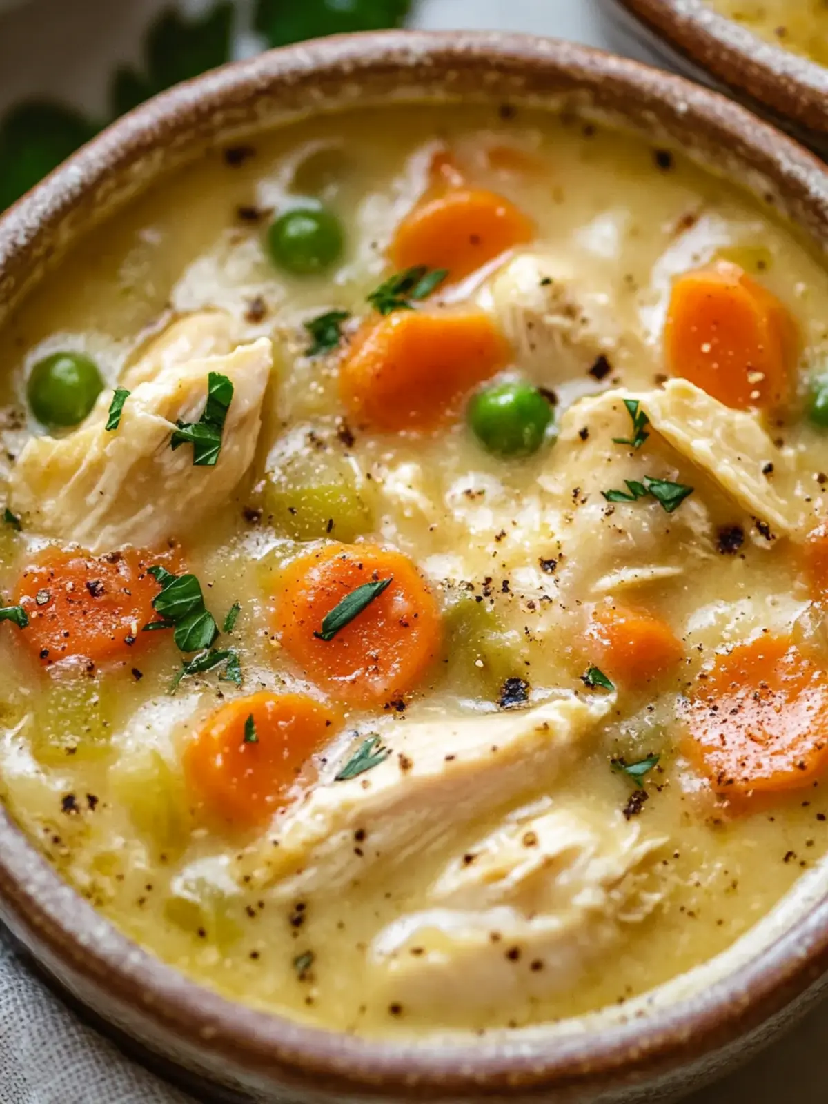 High Protein Chicken Pot Pie Soup: Comfort in Every Spoonful 2 High Protein Chicken Pot Pie Soup