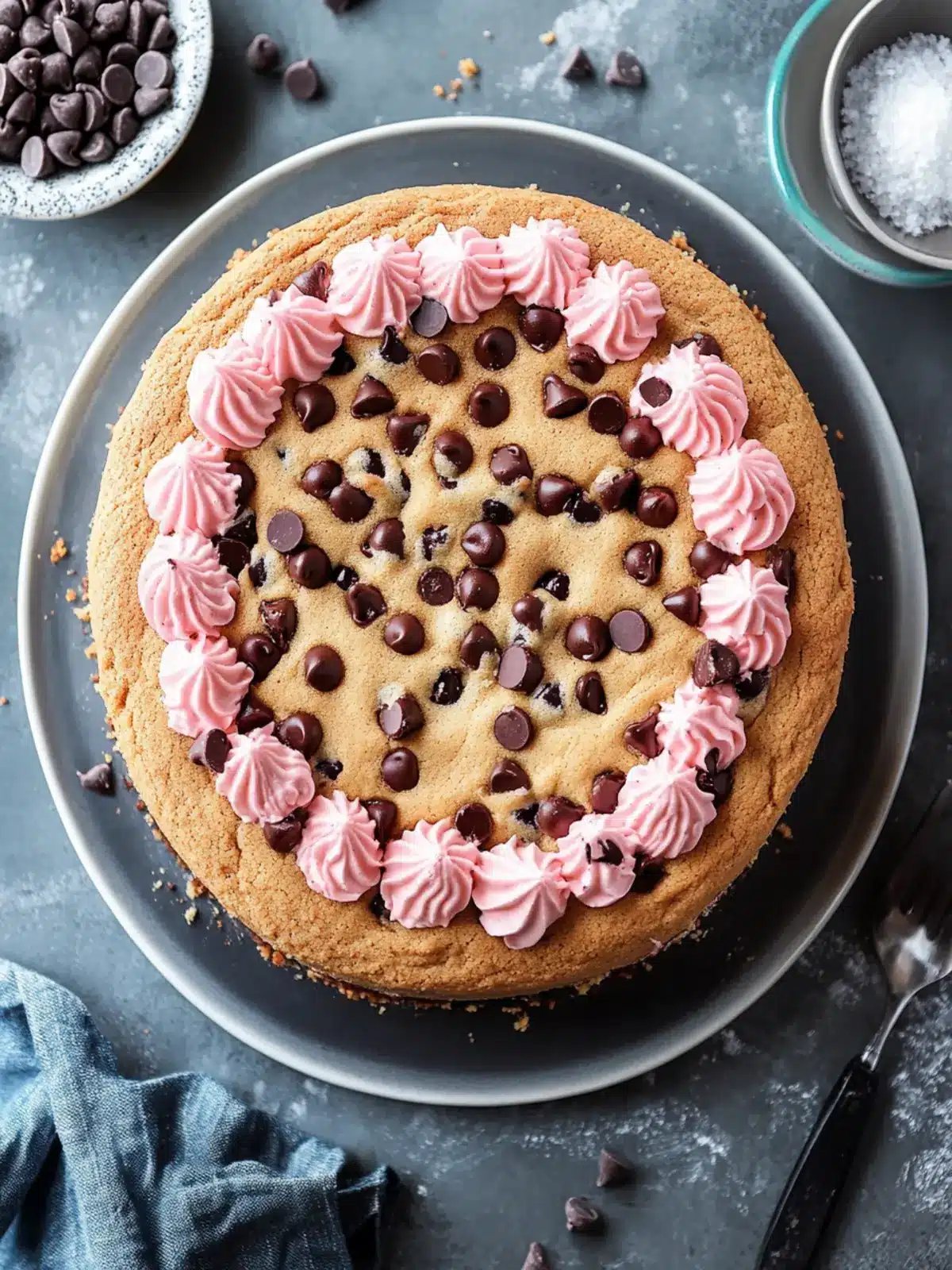 Decadent Chocolate Chip Cookie Cake You Need to Try Today 5 Chocolate Chip Cookie Cake
