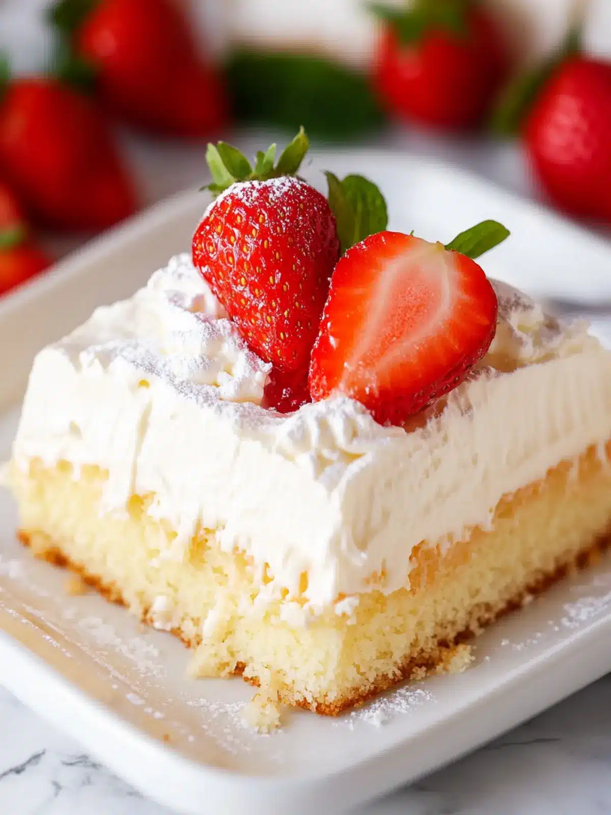 Melt-in-Your-Mouth Tres Leches Cake with Marshmallow Frosting 3 Tres Leches Cake