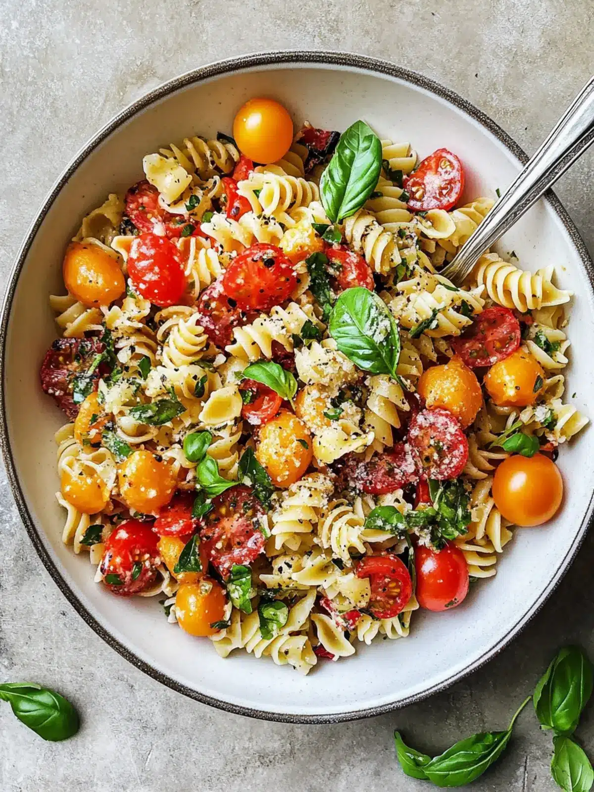 Refreshing Bruschetta Pasta Salad for Summer Gatherings 3 Bruschetta Pasta Salad