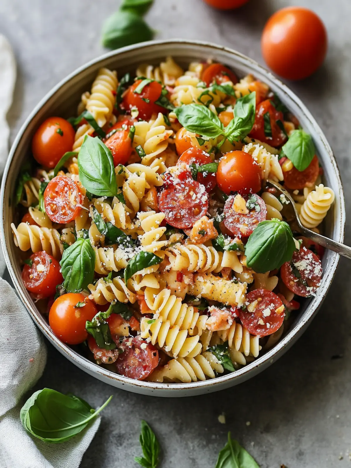 Refreshing Bruschetta Pasta Salad for Summer Gatherings 5 Bruschetta Pasta Salad