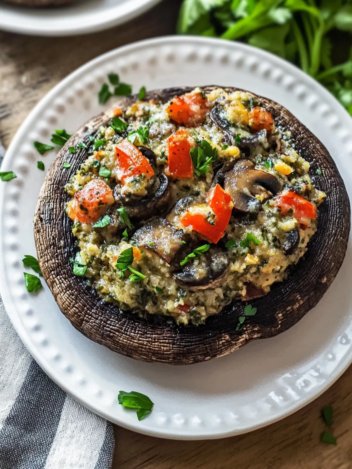 Mediterranean Stuffed Portobello Mushrooms for Easy Elegance 4 Mediterranean Stuffed Portobello Mushrooms
