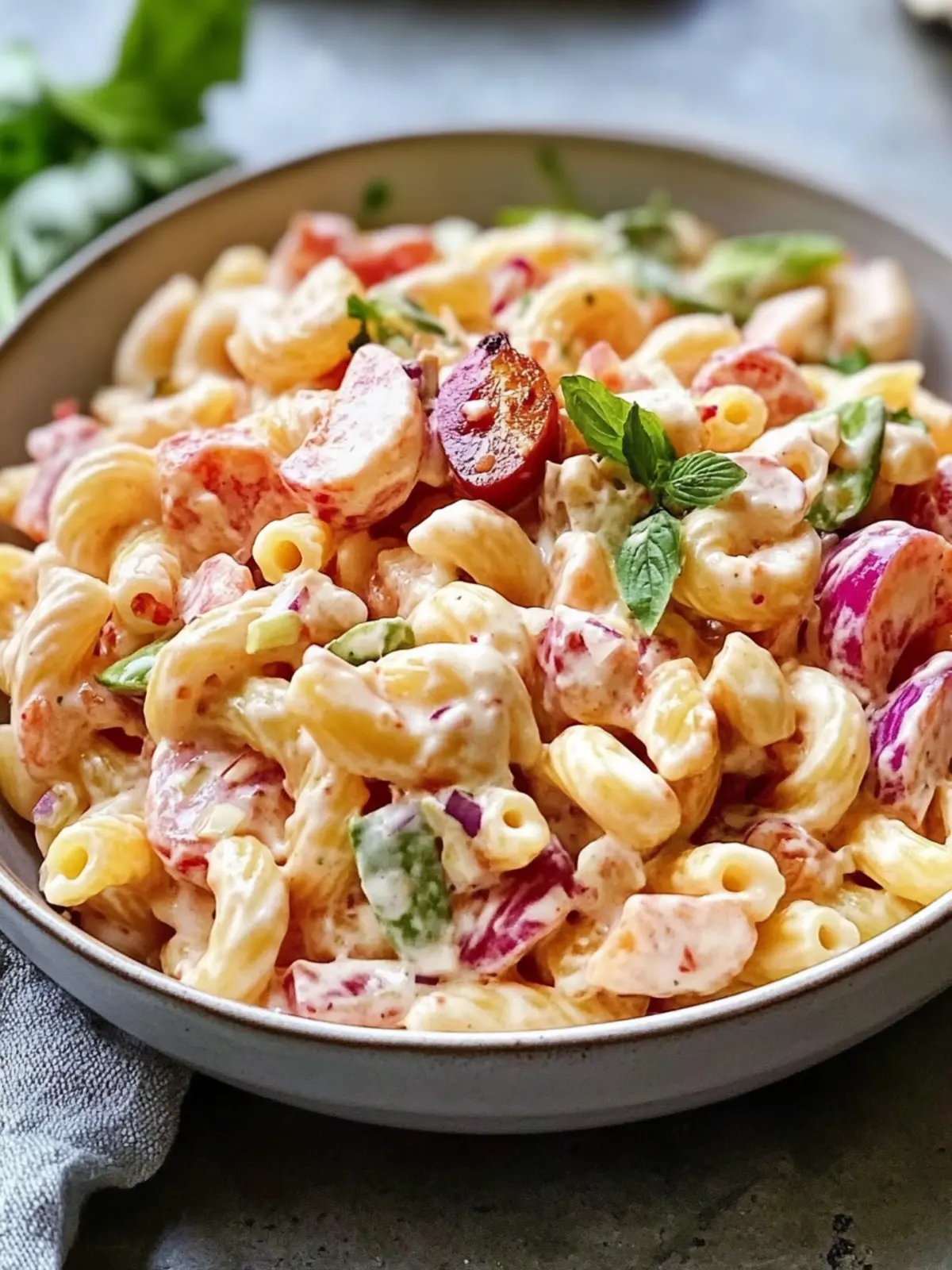 Creamy Pink Cadillac Pasta Salad for Your Perfect Picnic 4 Pink Cadillac Pasta Salad
