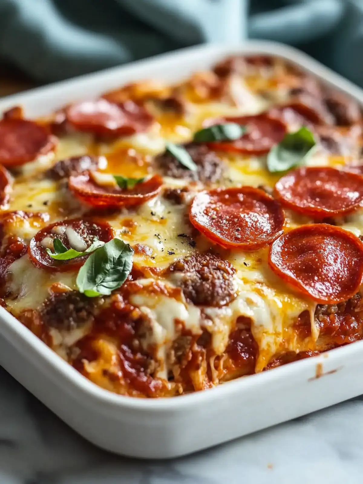 Irresistibly Cheesy Low Carb Pizza Casserole Delight 5 Low Carb Pizza Casserole