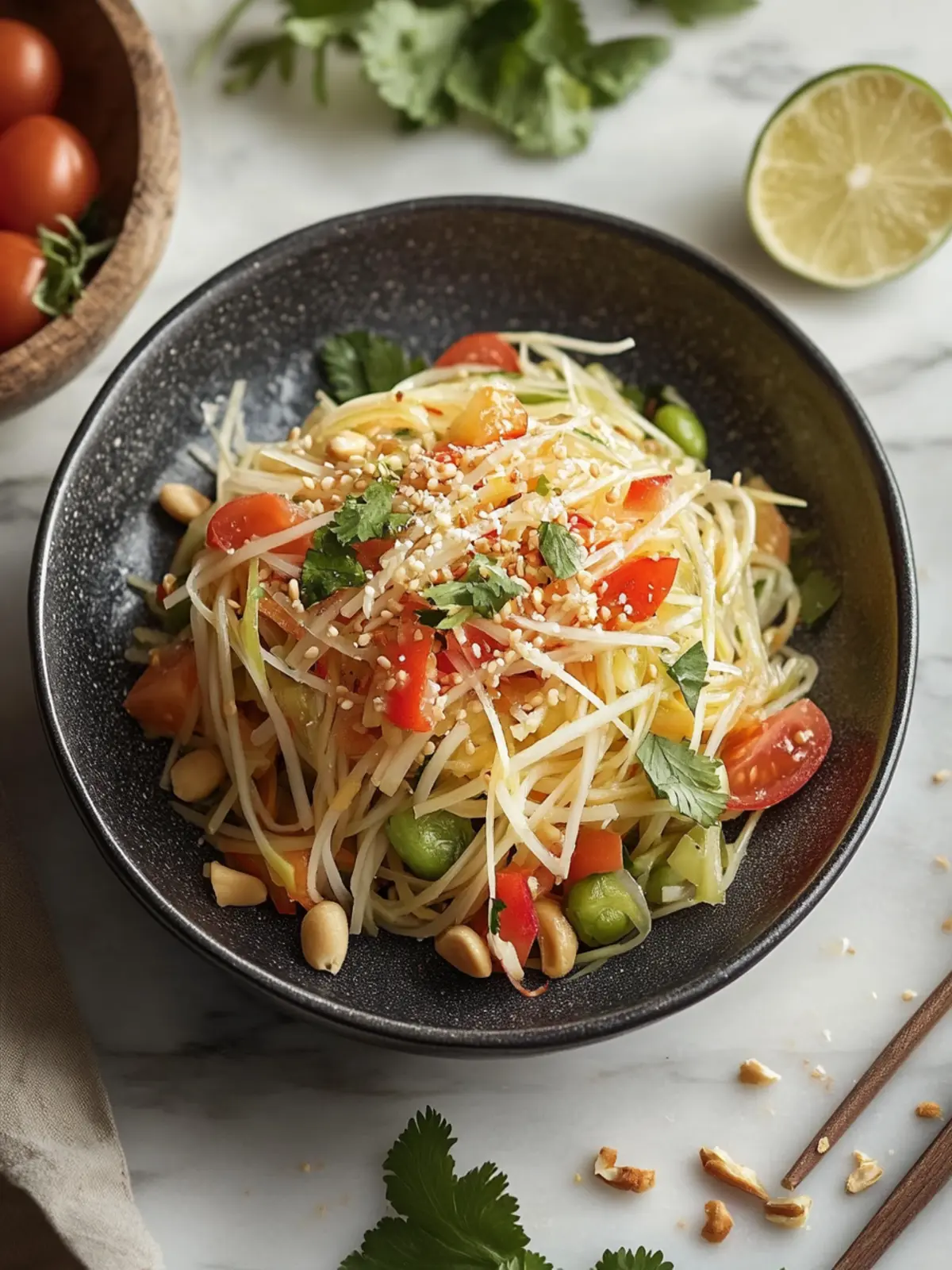 Delicious Green Papaya Salad That's Bursting with Fresh Flavor 4 Green Papaya Salad