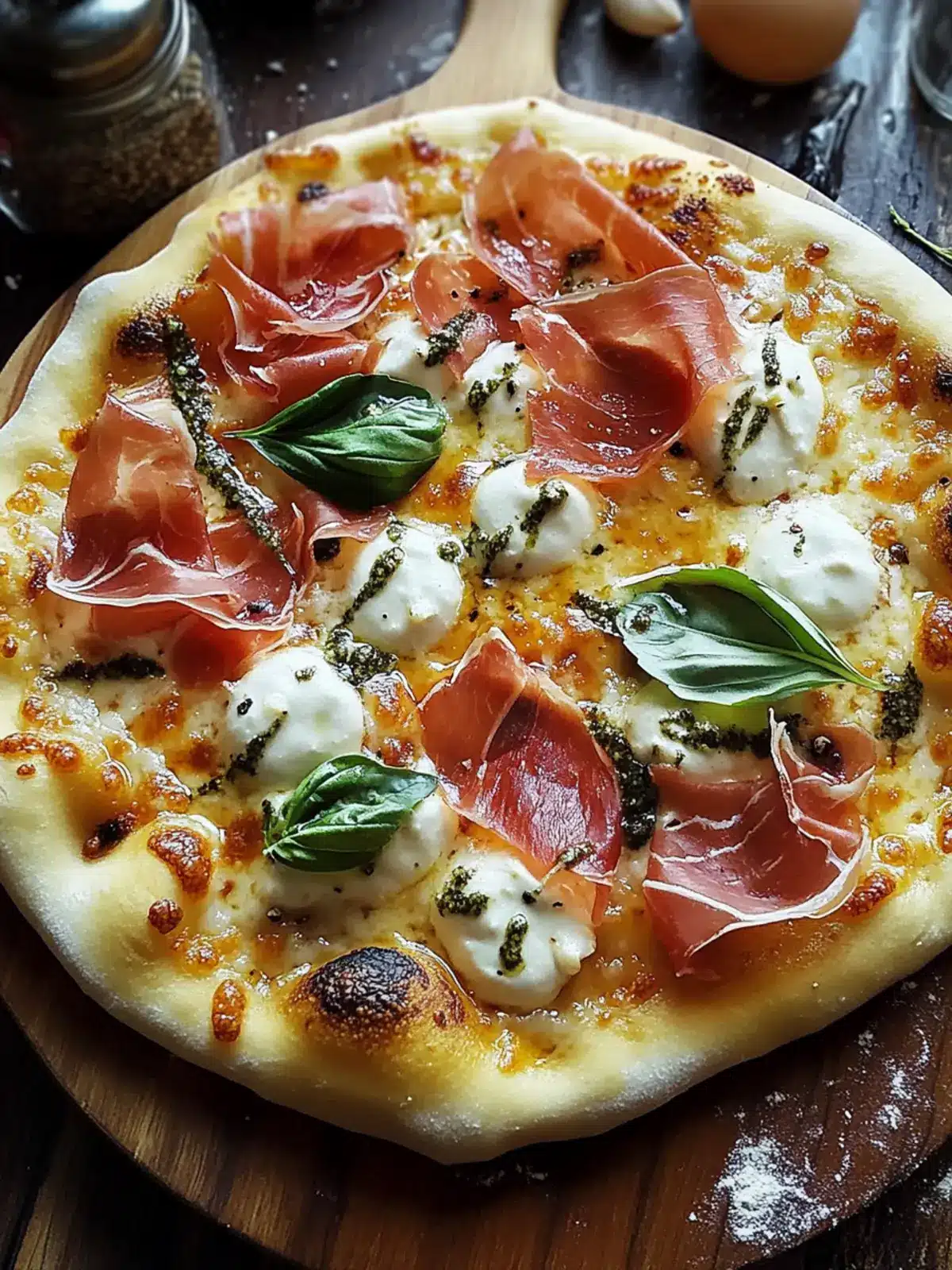 White Pizza with Prosciutto & Hot Honey for Simple Gourmet Nights 2 White Pizza with Prosciutto