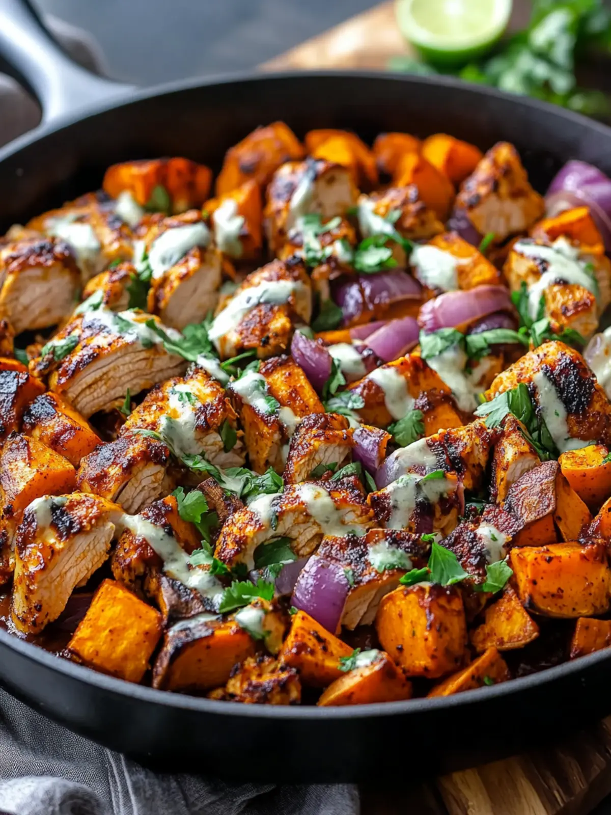 BBQ Chicken Sweet Potato Skillet: Easy One-Pan Comfort Meal 4 BBQ Chicken Sweet Potato Skillet