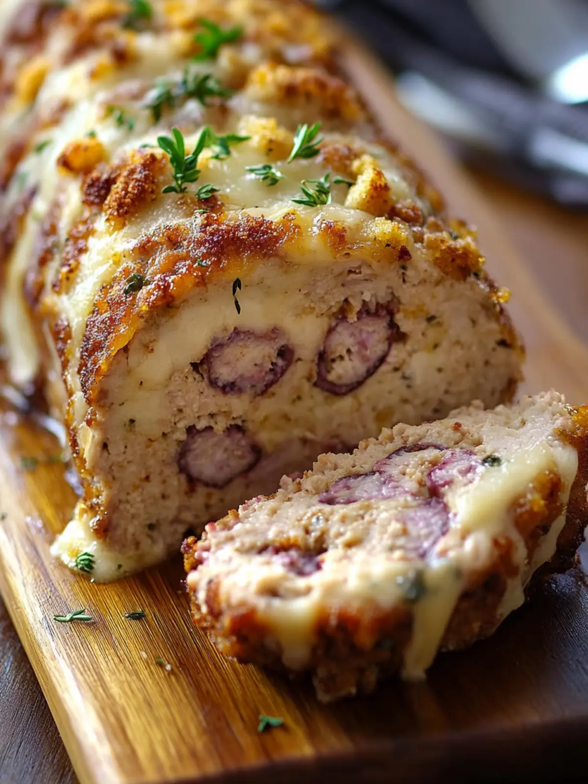 Chicken Cordon Bleu Meatloaf: Comfort Food with a Twist 2 Chicken Cordon Bleu Meatloaf