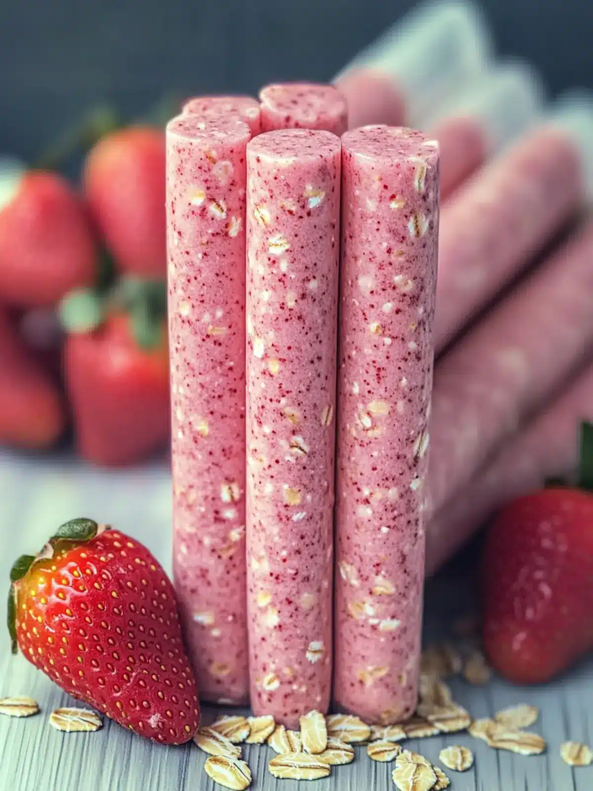 Delicious Strawberry Oat Smoothie Sticks for Healthy Snacking 5 Strawberry Oat Smoothie Sticks