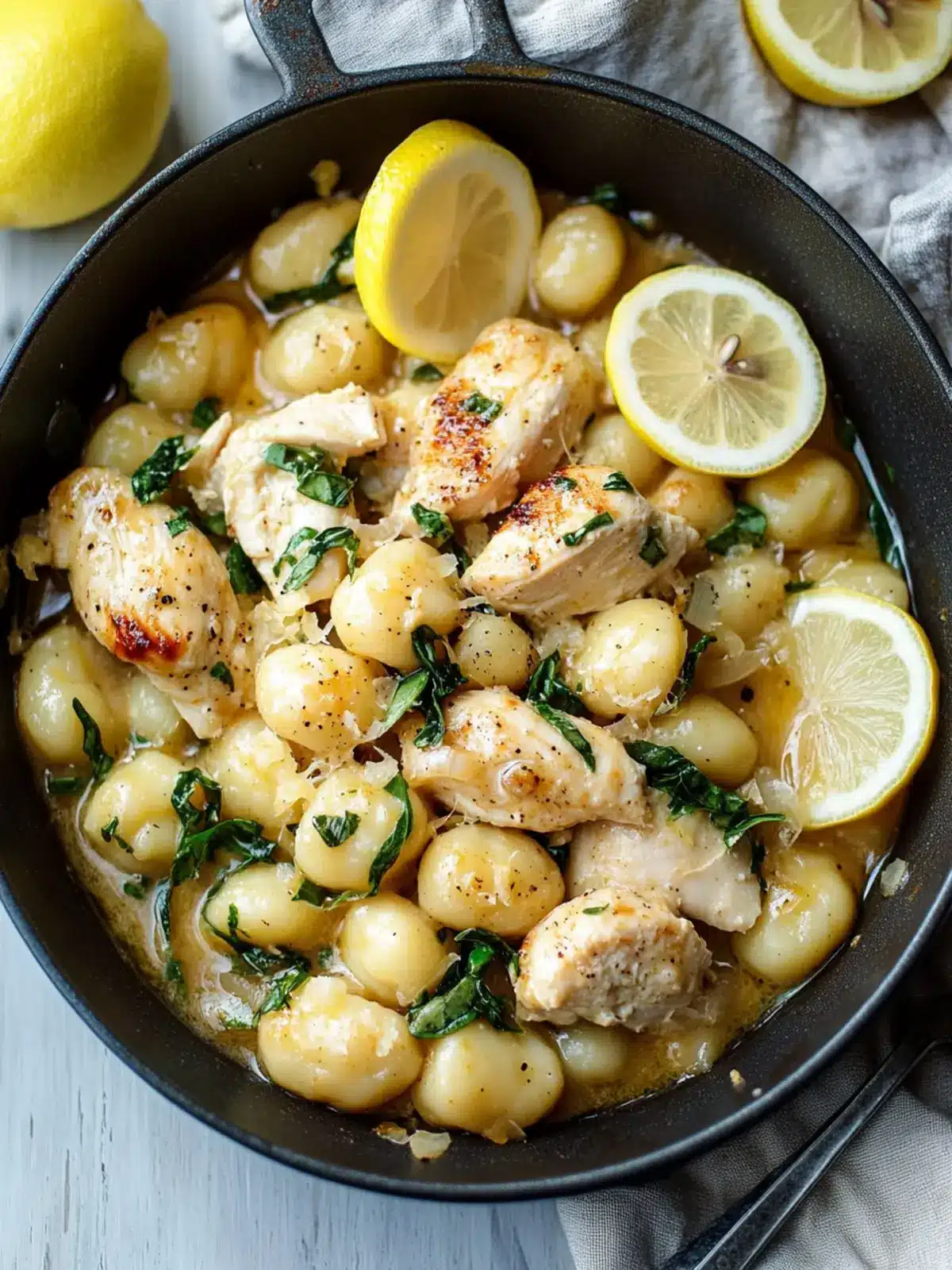Zesty Lemon Chicken Gnocchi: One-Pan Wonder Ready in 30 Minutes 2 Lemon Chicken Gnocchi
