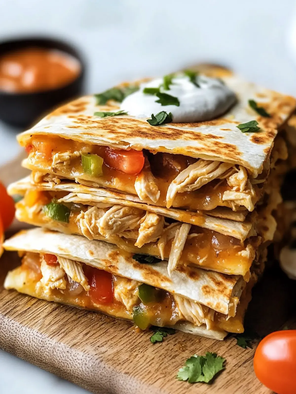 Cheesy Chicken Quesadilla: Quick, Customizable Delight! 2 Chicken Quesadilla