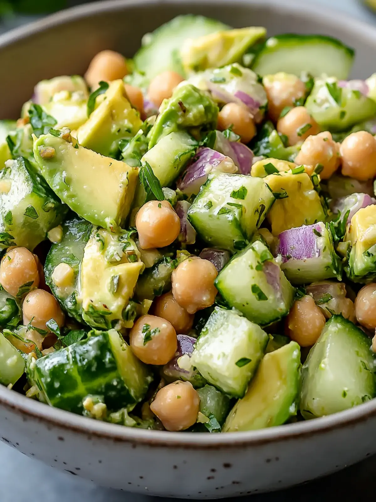 Chickpea Avocado Cucumber Salad: A Quick, Zesty Delight 3 Chickpea Avocado Cucumber Salad