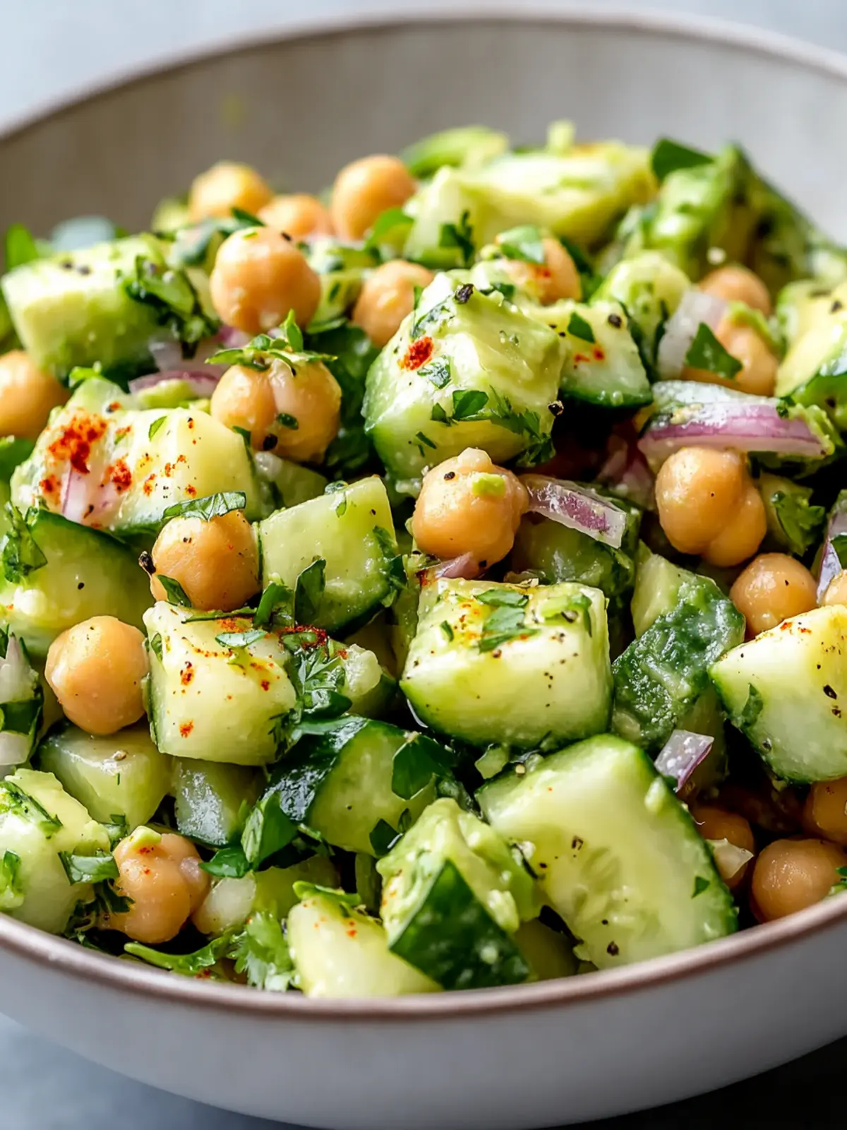 Chickpea Avocado Cucumber Salad: A Quick, Zesty Delight 4 Chickpea Avocado Cucumber Salad