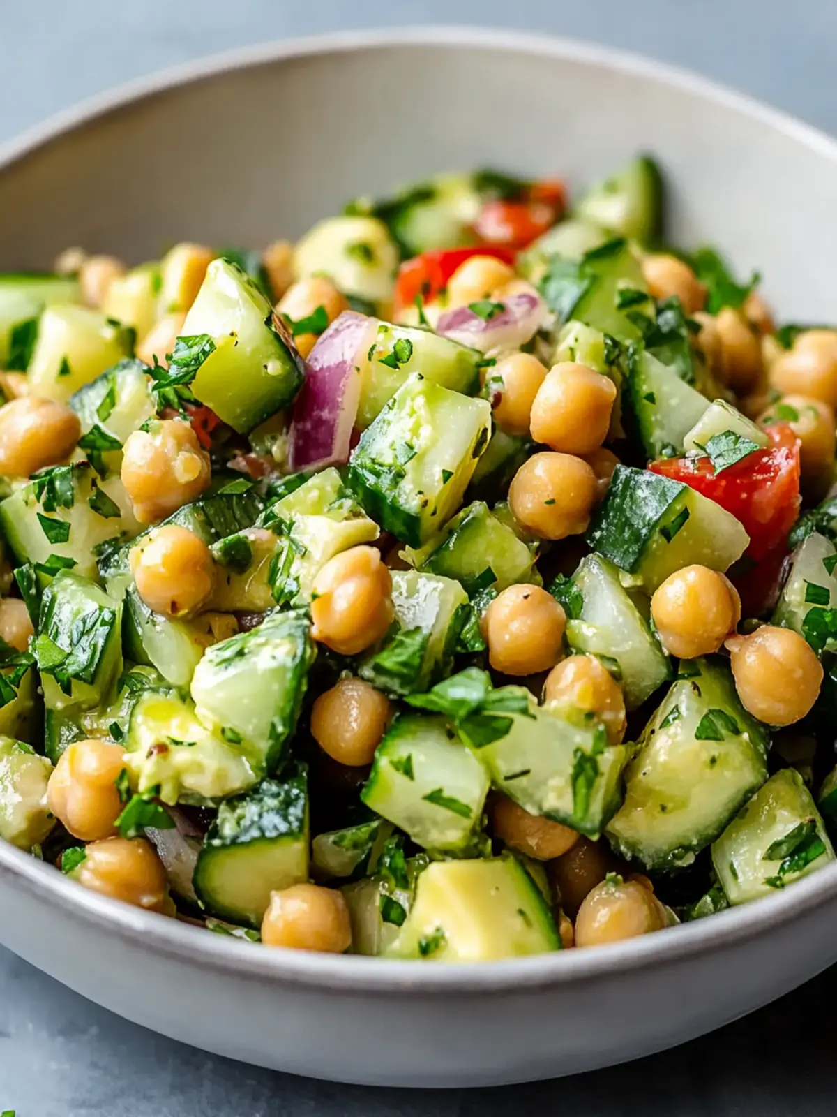 Chickpea Avocado Cucumber Salad: A Quick, Zesty Delight 2 Chickpea Avocado Cucumber Salad