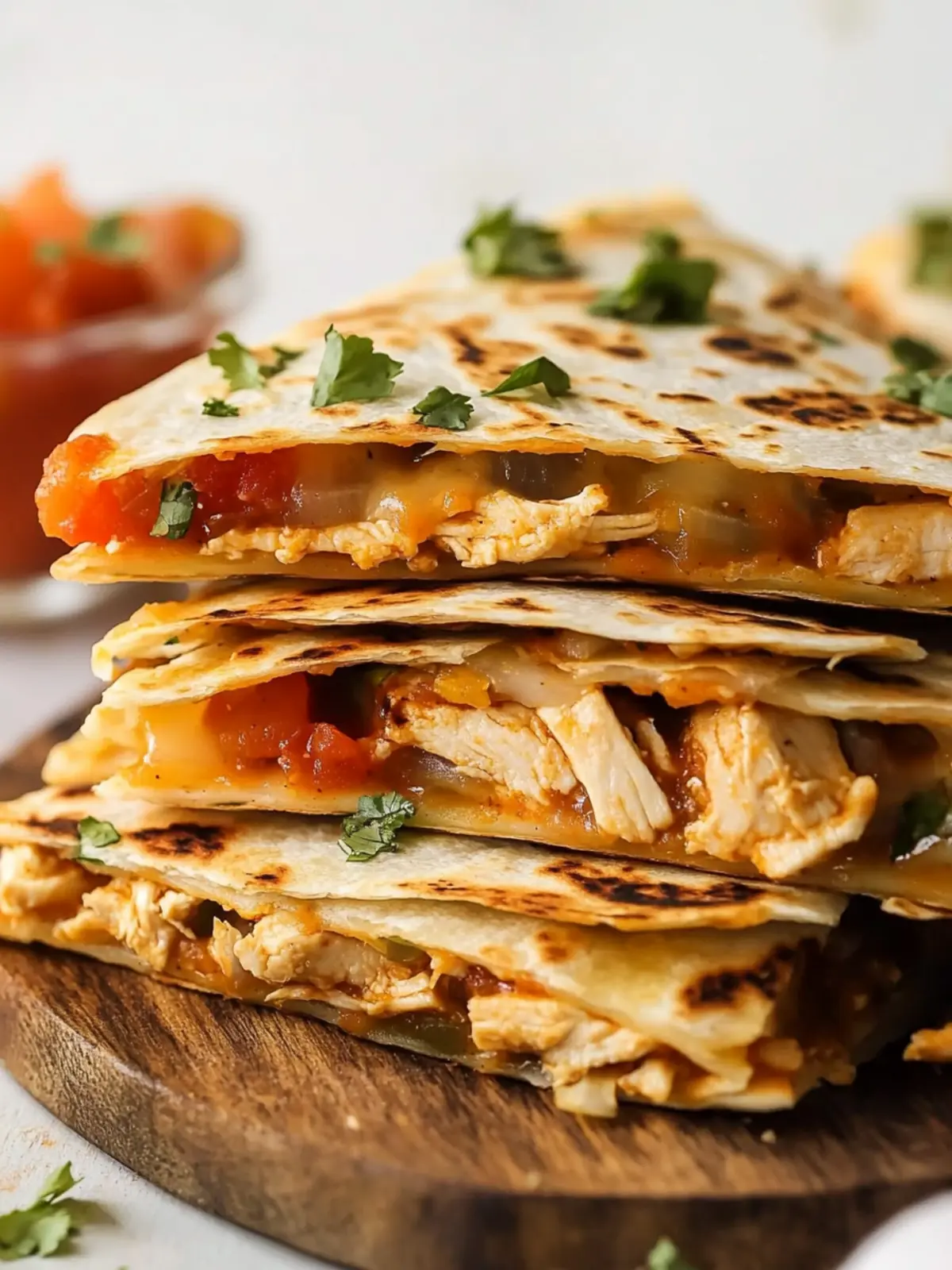 Cheesy Chicken Quesadilla: Quick, Customizable Delight! 4 Chicken Quesadilla
