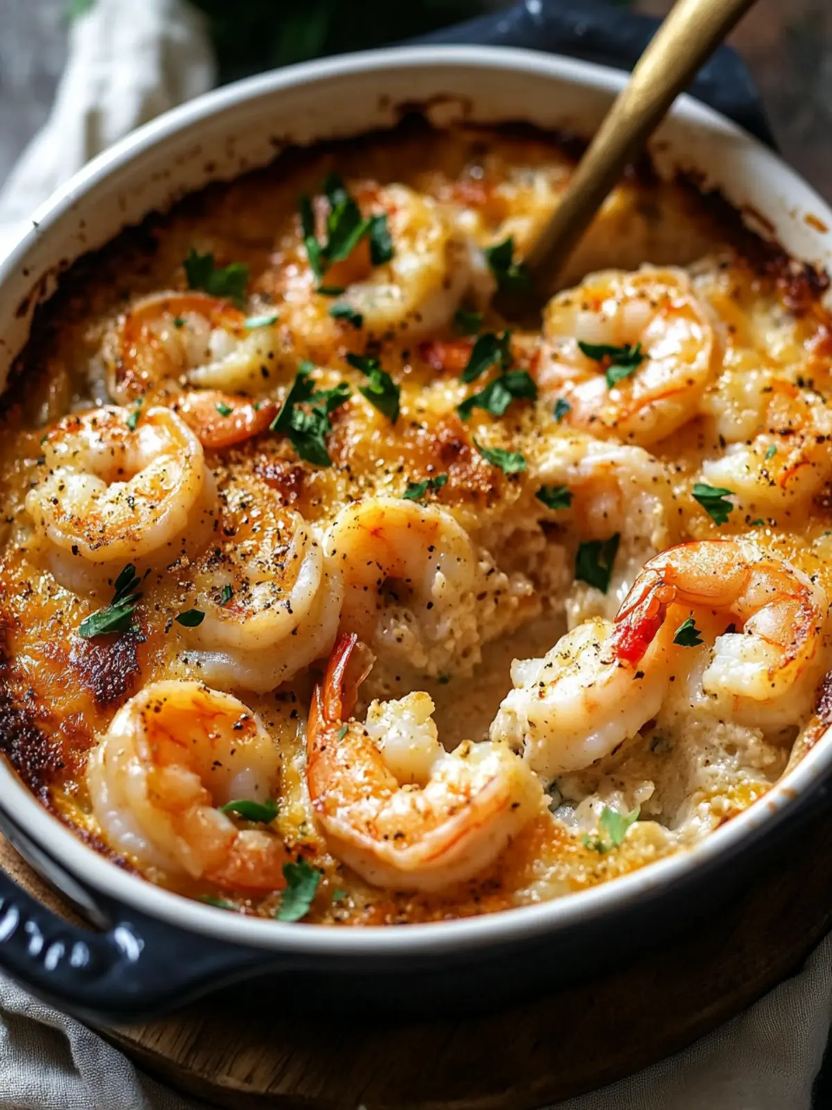 Delicious Shrimp Casserole with a Crunchy Topping Twist 5 Shrimp Casserole