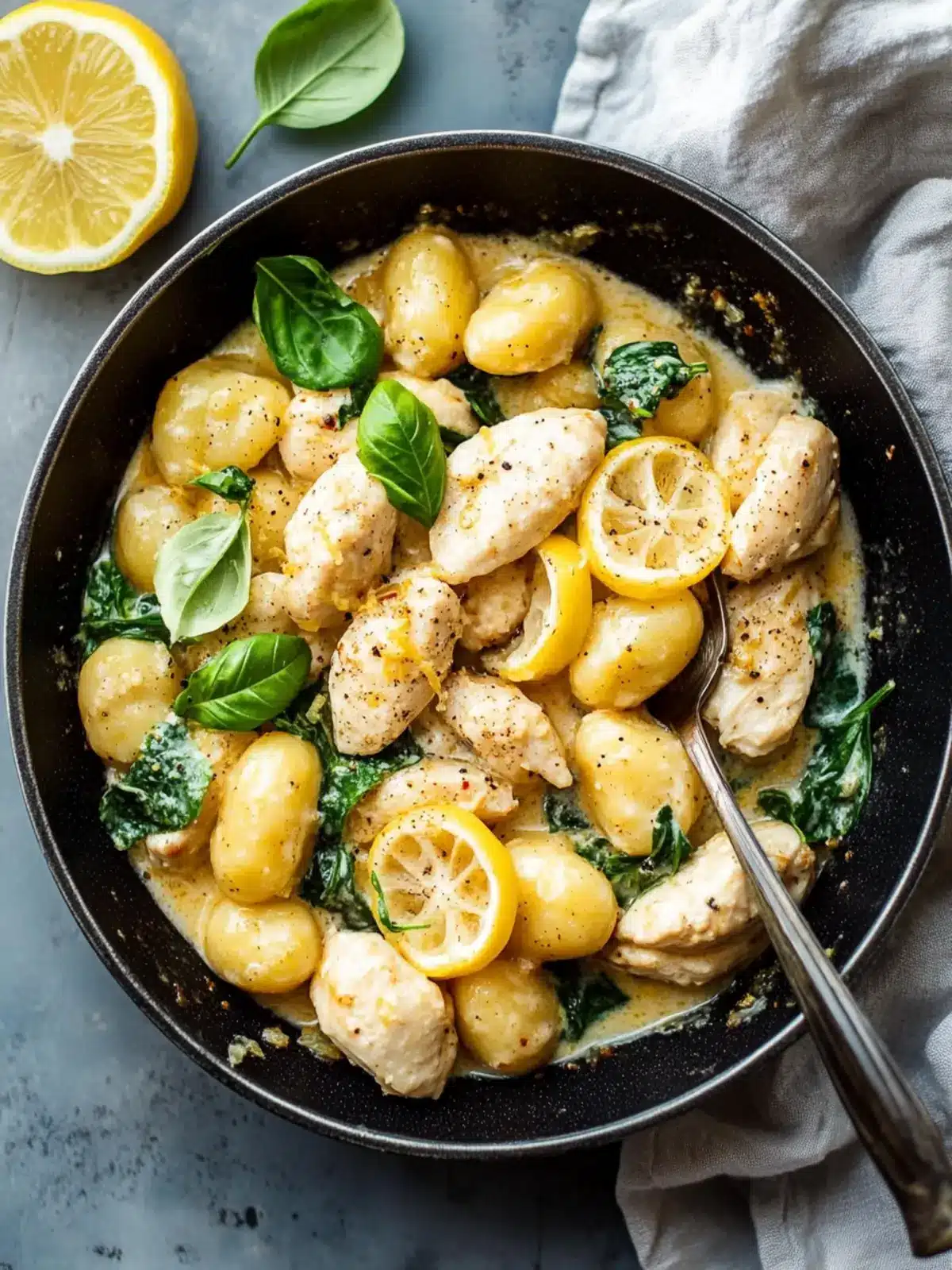 Zesty Lemon Chicken Gnocchi: One-Pan Wonder Ready in 30 Minutes 5 Lemon Chicken Gnocchi