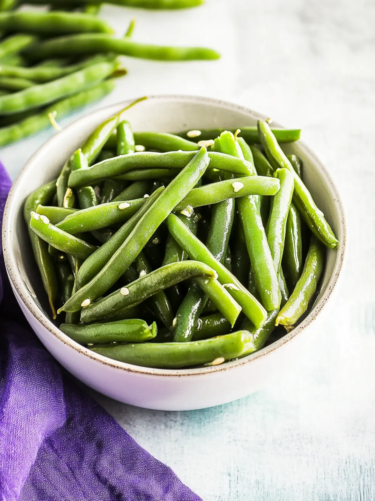 Perfectly Steamed Green Beans: A Simple Garlic Delight 3 Steamed Green Beans