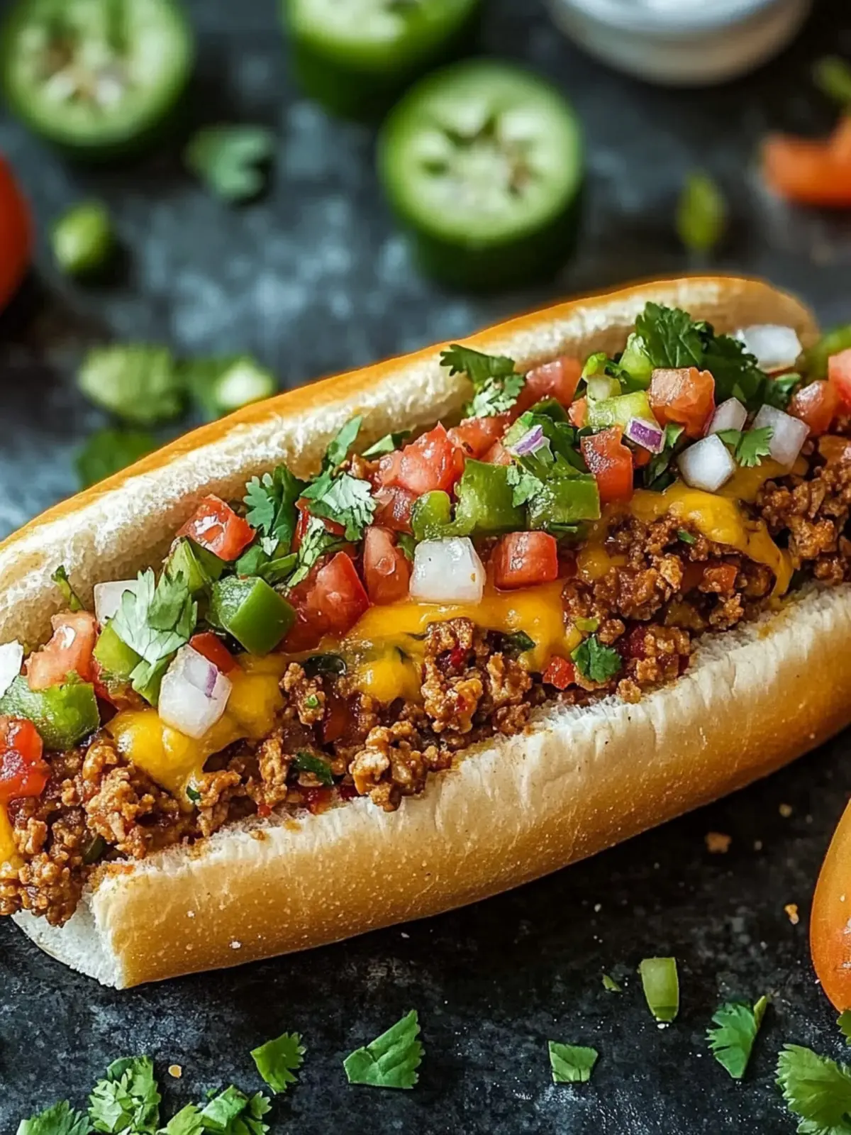 Spice Up Dinner with a Cheesy Mexican Chopped Sandwich 4 Mexican Chopped Cheese Sandwich