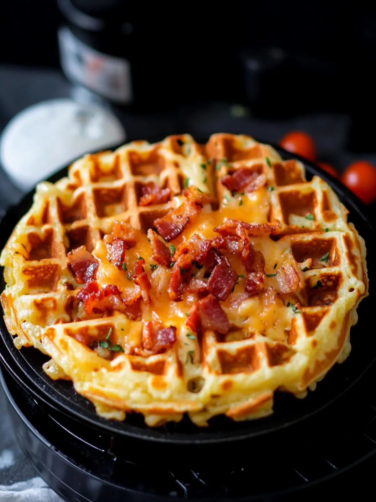 Bacon and Cheese Loaded Hashbrown Waffles for Ultimate Brunch Bliss 5 Bacon and Cheese Loaded Hashbrown Waffles