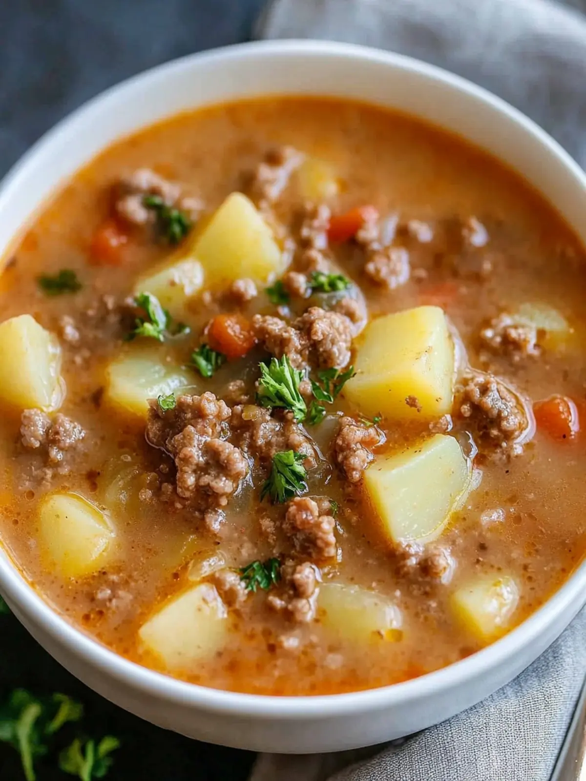 Crock Pot Hamburger Potato Soup: Easy Comfort Food Delight 3 Crock Pot Hamburger Potato Soup