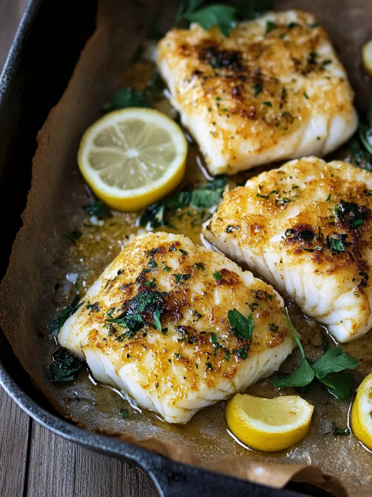 Delicious Baked Cod with Zesty Lemon Garlic Sauce 5 Baked Cod