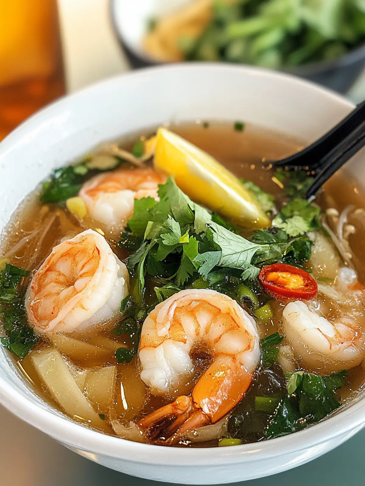 30-Minute Shrimp Pho: Comforting Bowl of Homemade Goodness 3 Shrimp Pho